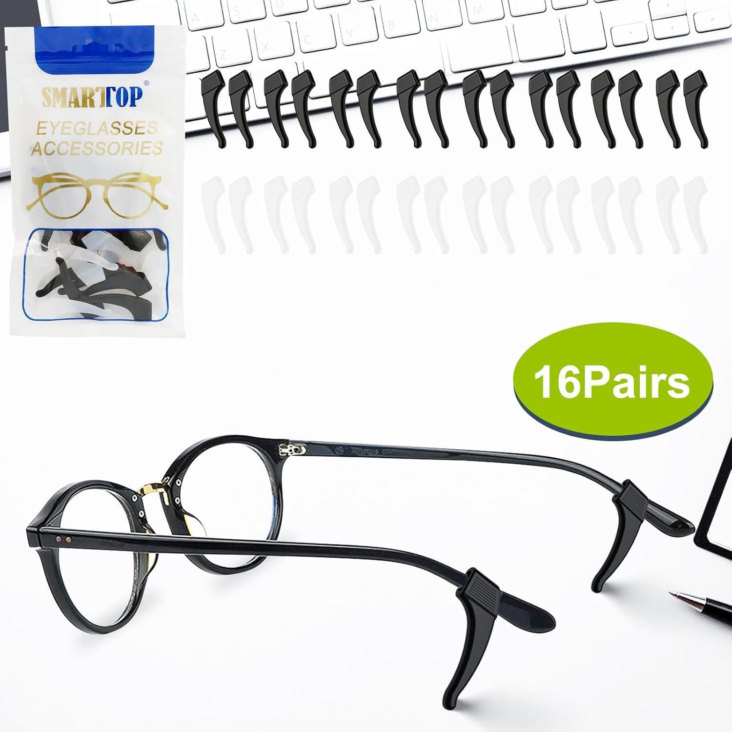 Ganchos Antideslizantes para Gafas SMARTTOP 16 Pares Silicona