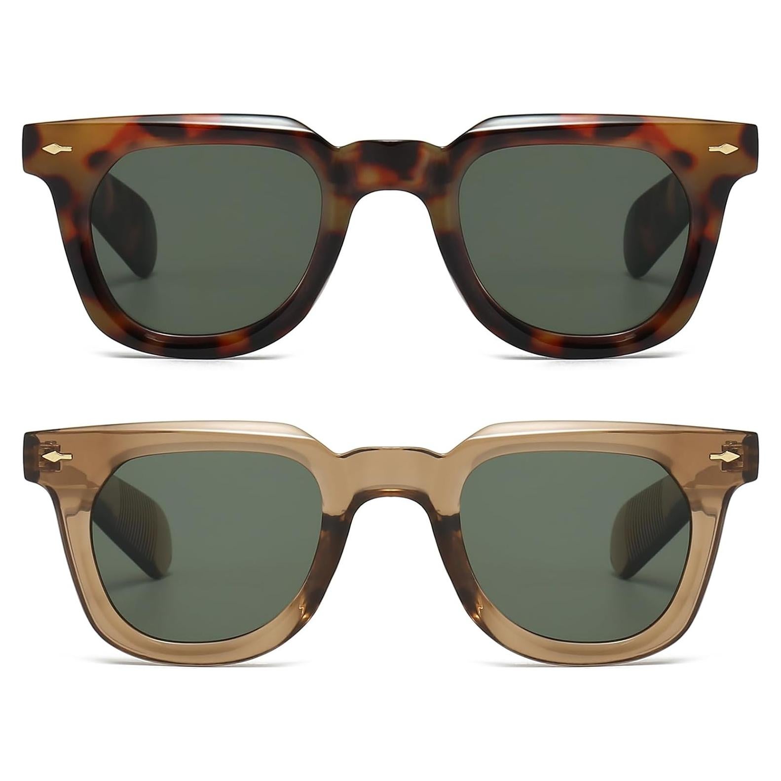 Gafas de sol cuadradas PORADAY unisex con lentes UV400