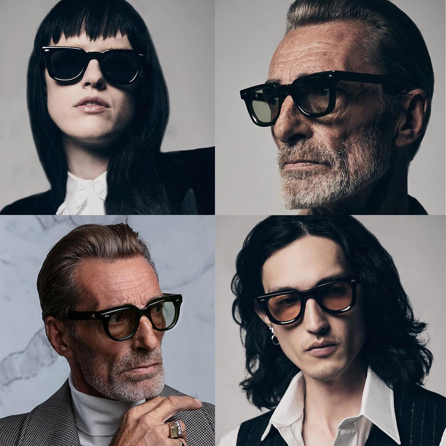 Gafas de Sol Cuadradas PORADAY Unisex con Lentes UV400