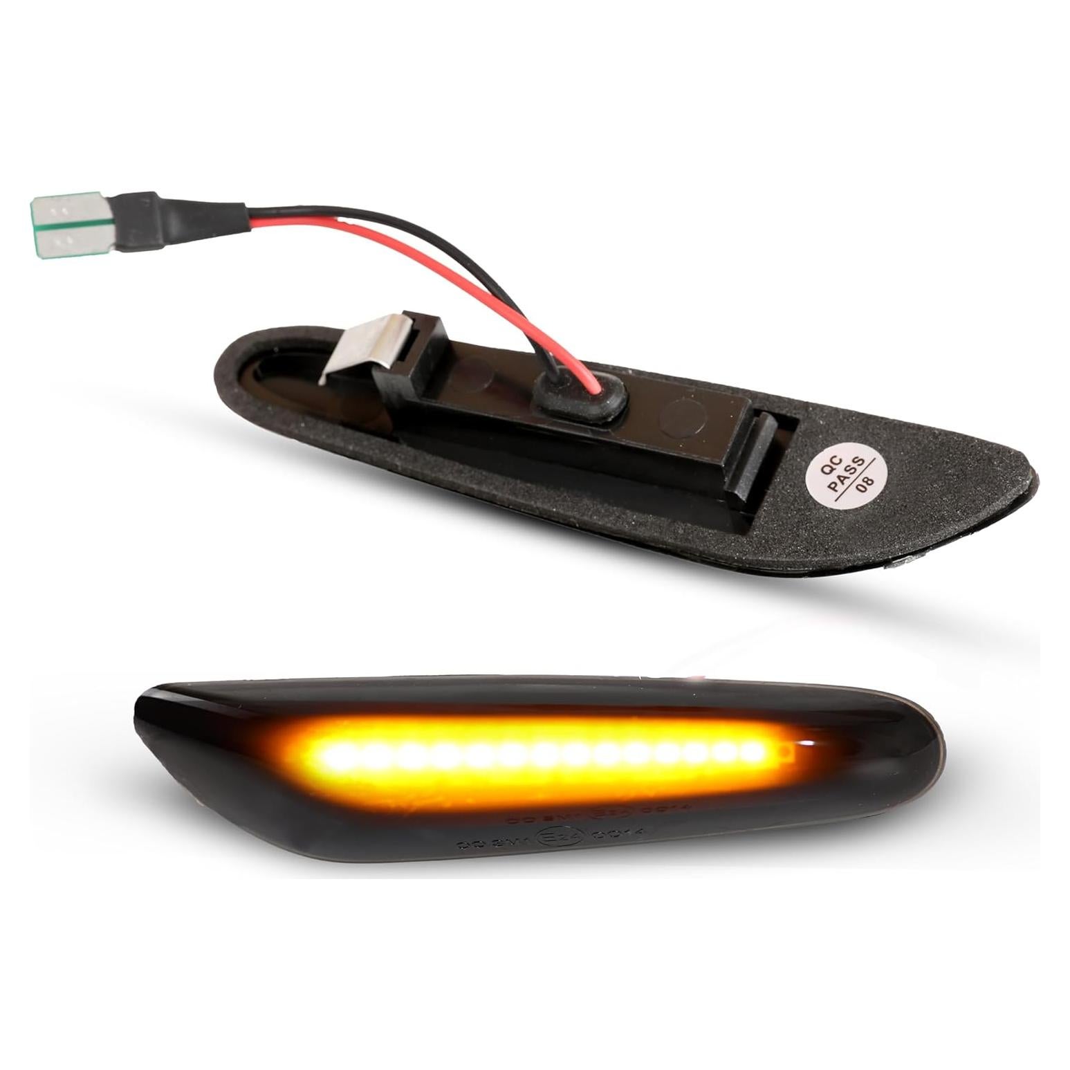 Luces de señal de giro LED ahumadas WOZUA para BMW