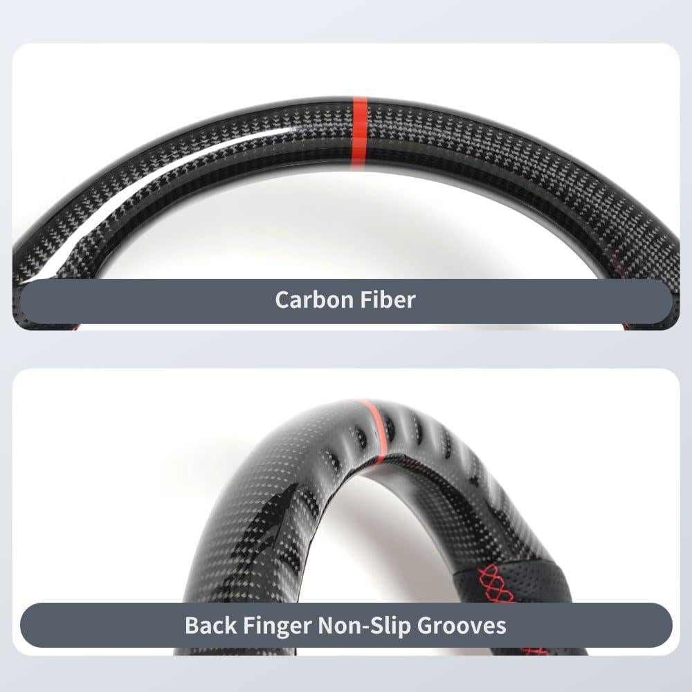 Volante de Fibra de Carbono JIANGGAI D-Forma para BMW E-Series 2005-2012