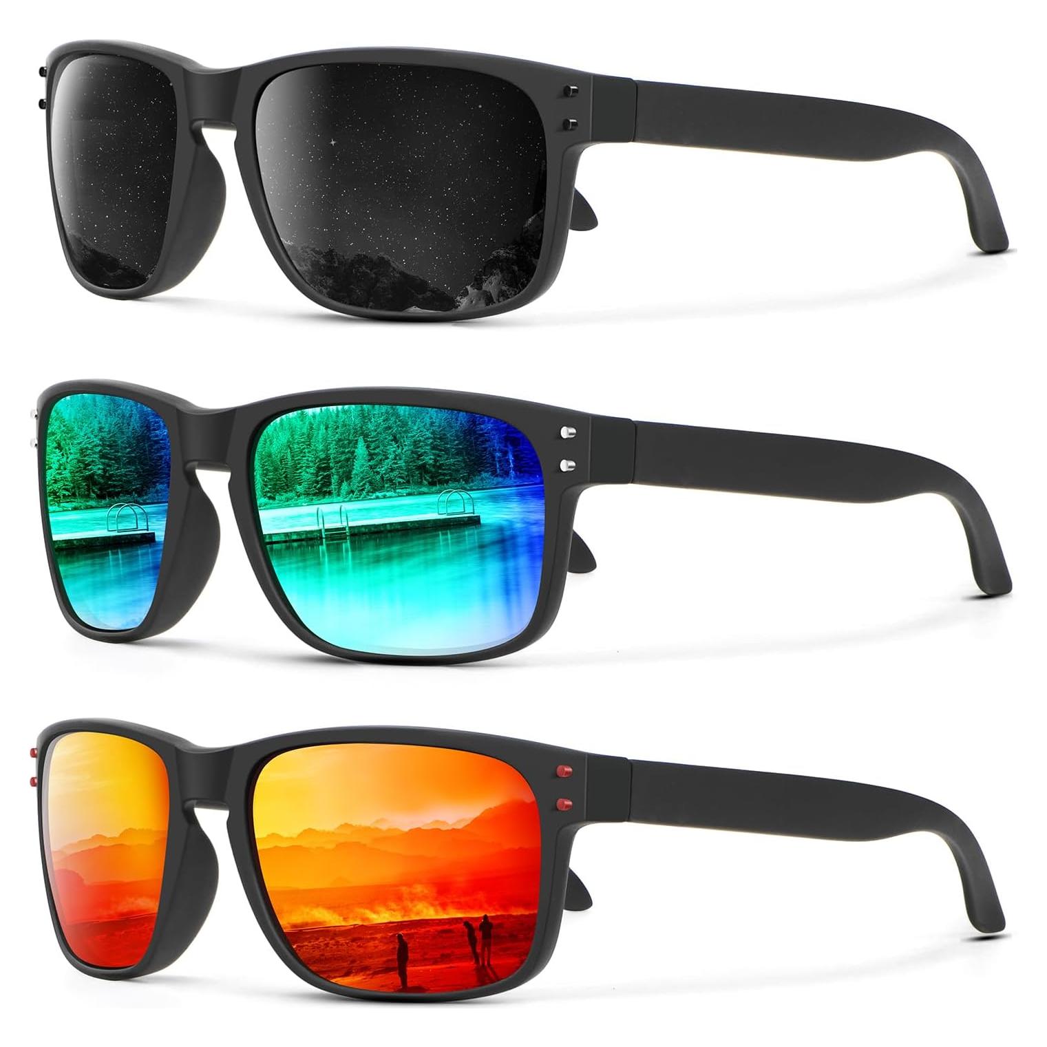 Gafas de Sol Polarizadas KALIYADI 3 Paquete UV Protección