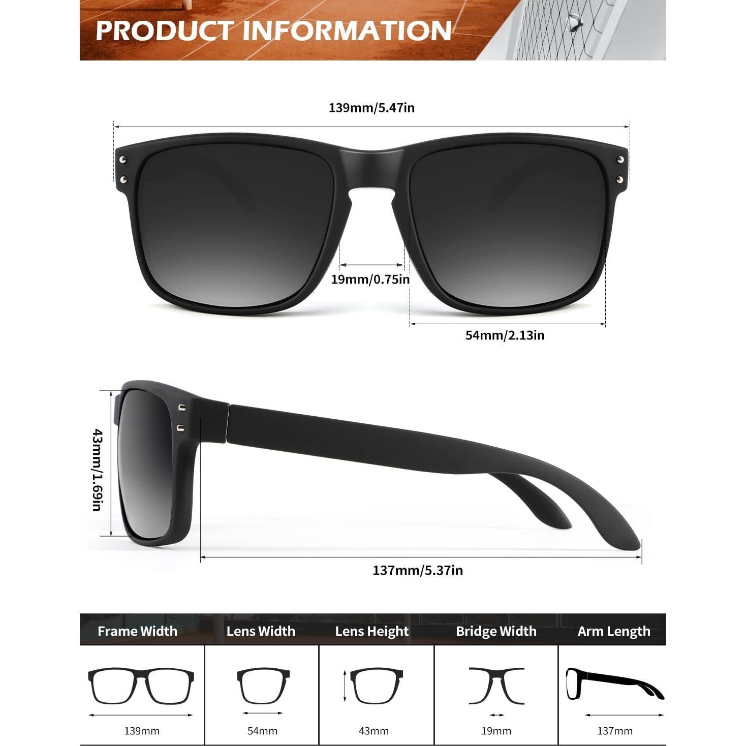 Gafas de Sol Polarizadas KALIYADI Estilo Vintage UV