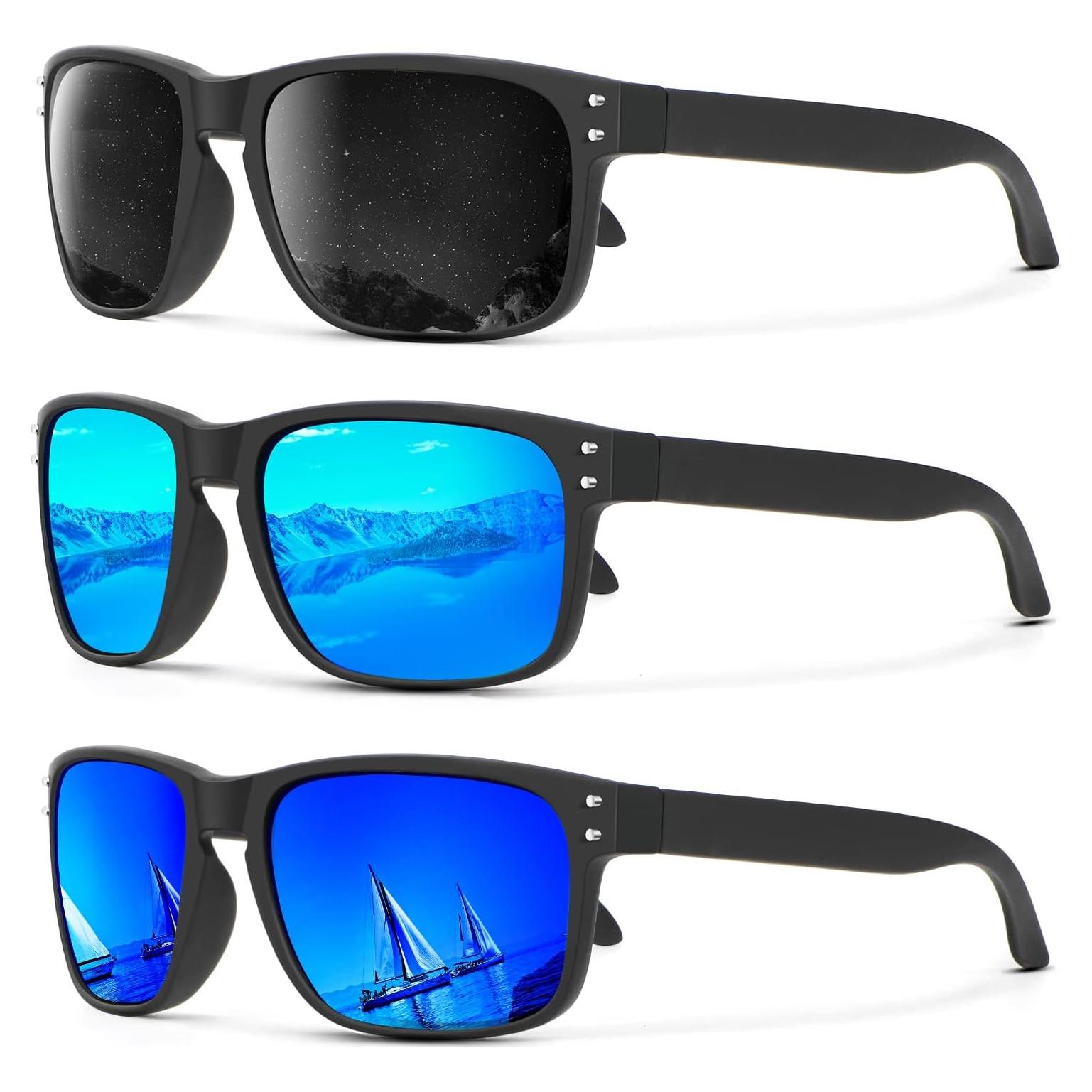 Gafas de Sol Polarizadas KALIYADI 3 Paquete UV Protección