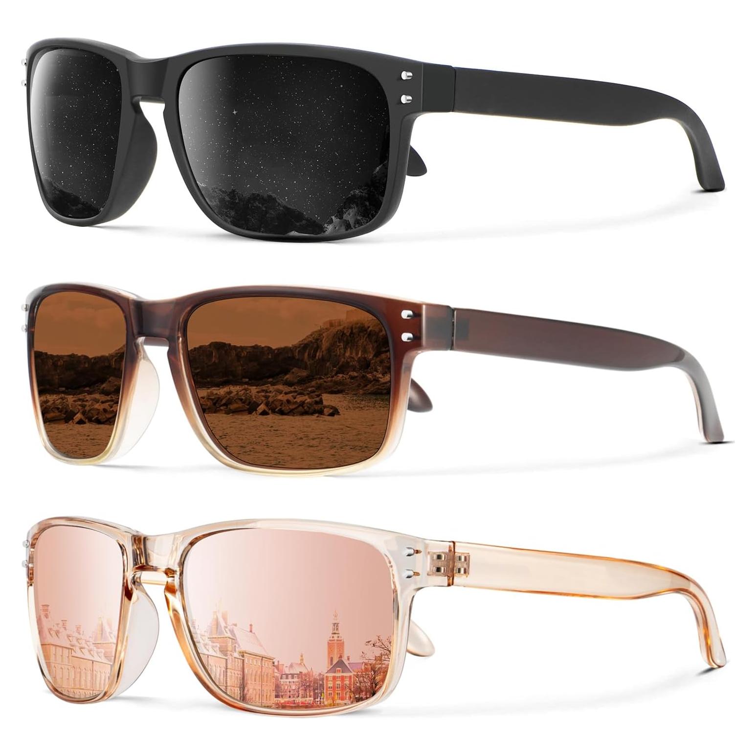 Gafas de Sol Polarizadas KALIYADI Estilo Vintage UV