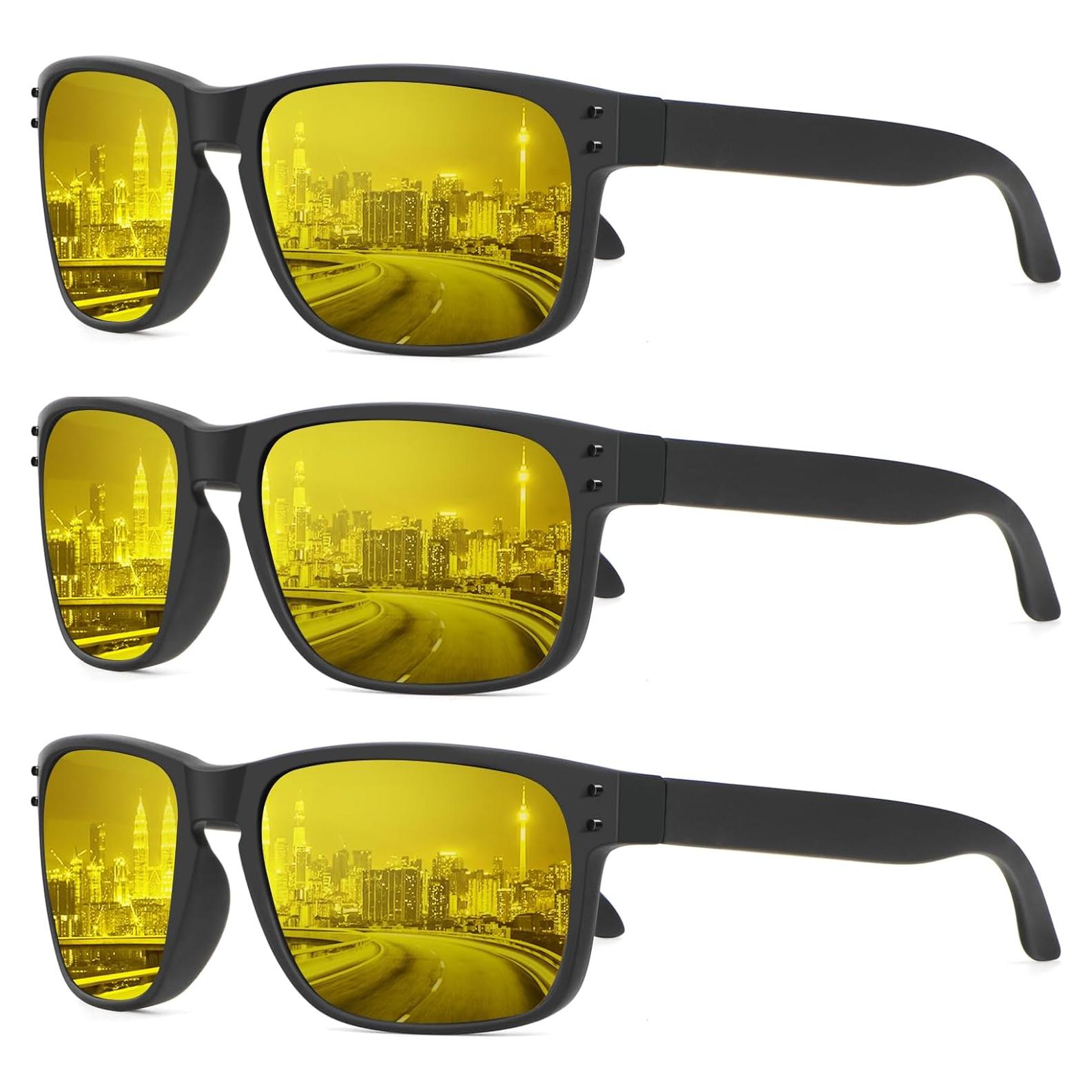 Gafas de sol KALIYADI polarizadas estilo vintage paquete de 3