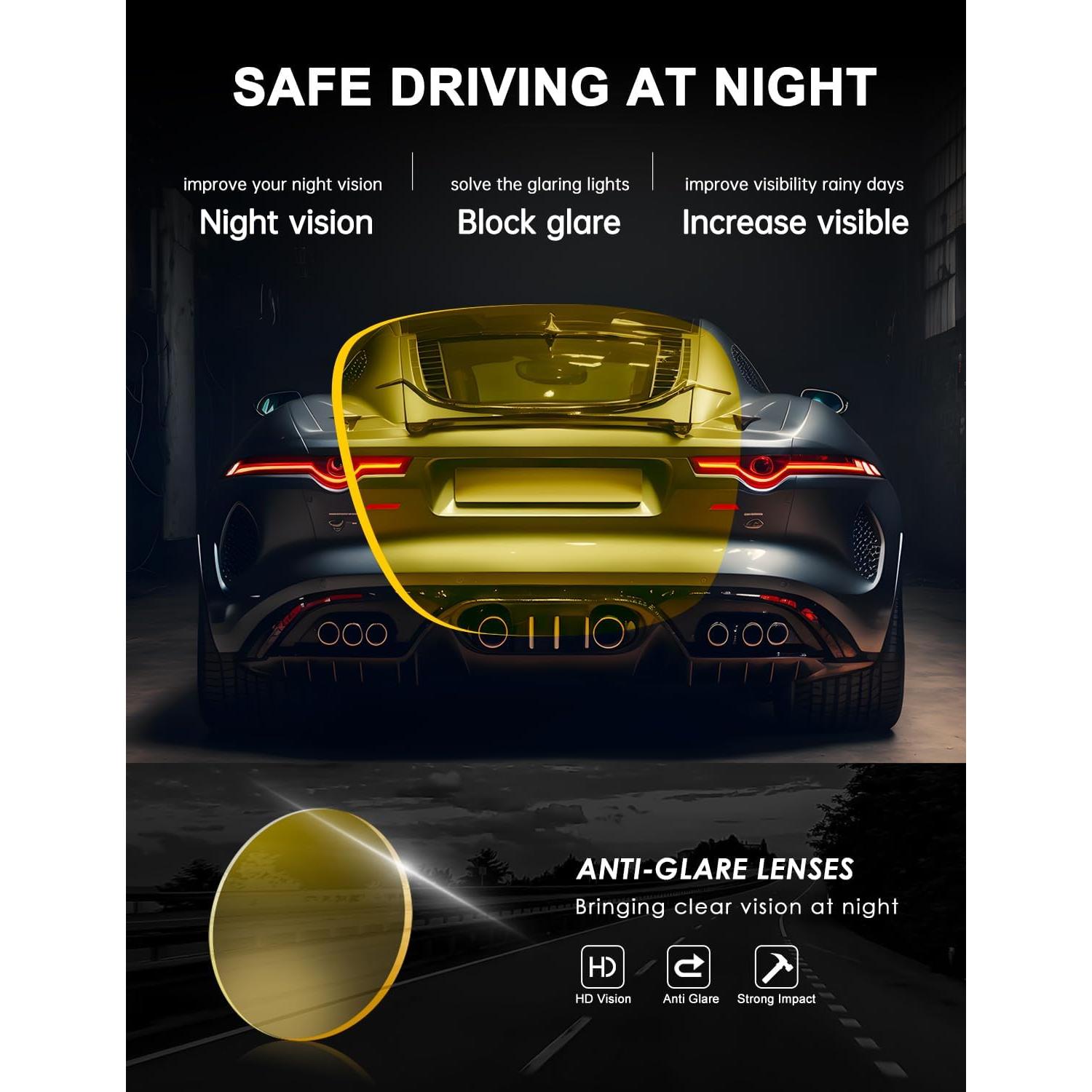 Gafas de sol KALIYADI polarizadas estilo vintage paquete de 3