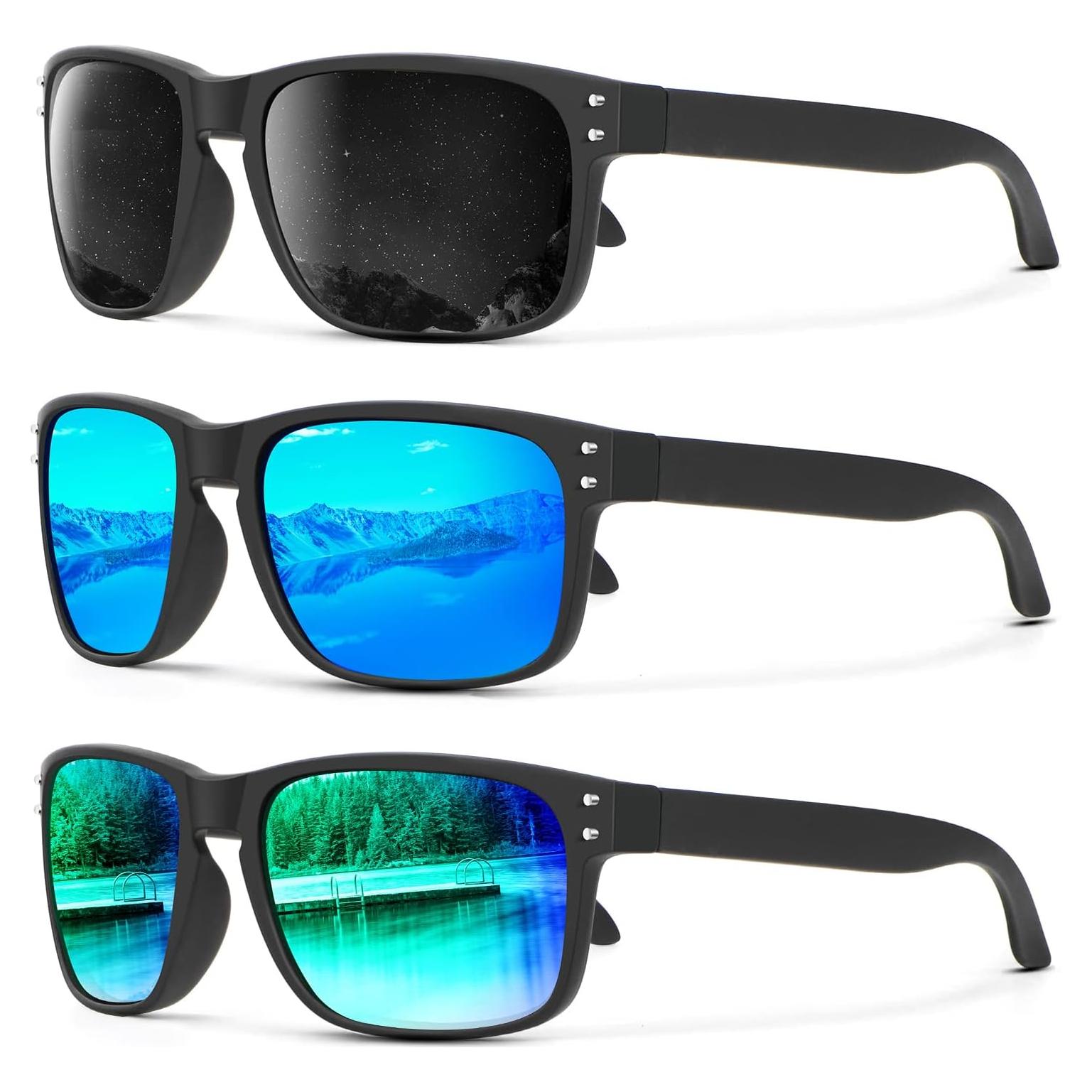 Gafas de Sol Polarizadas KALIYADI 3 Paquete UV Protección