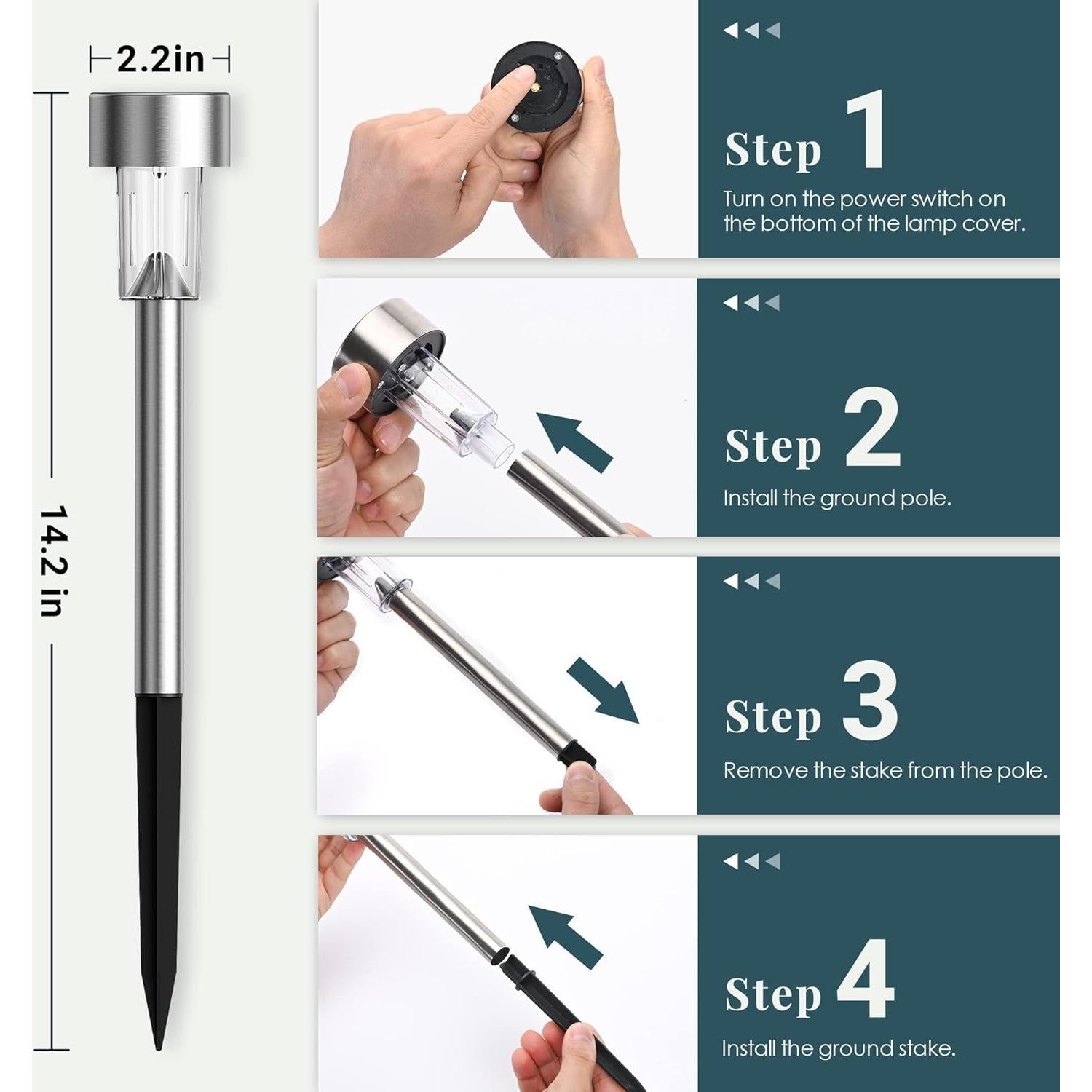 Luces Solares para Exteriores SOLPEX 16 Unidades LED IP55