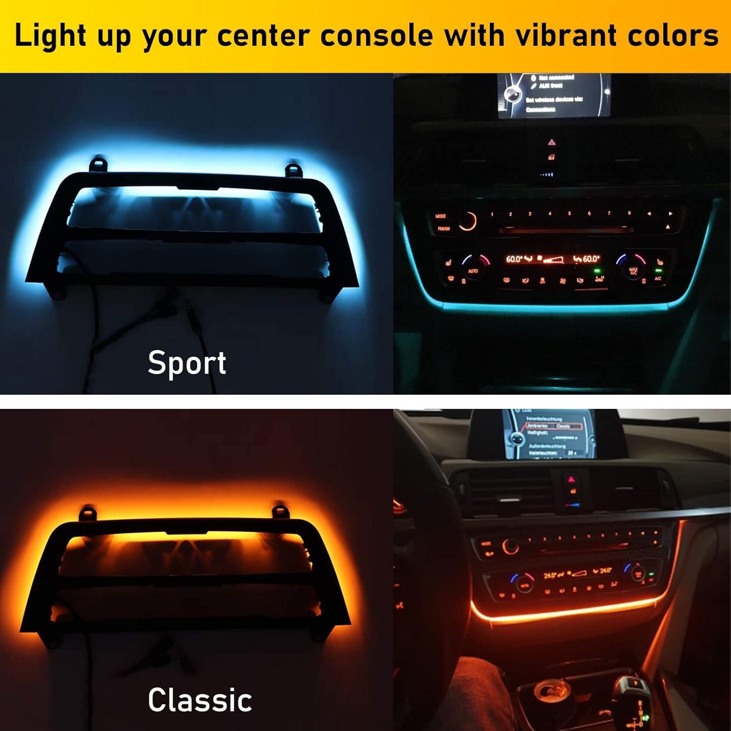 Panel de Consola LED Jaronx para BMW F30 F31 F32 F33 - Luz Ambiental Ajustable