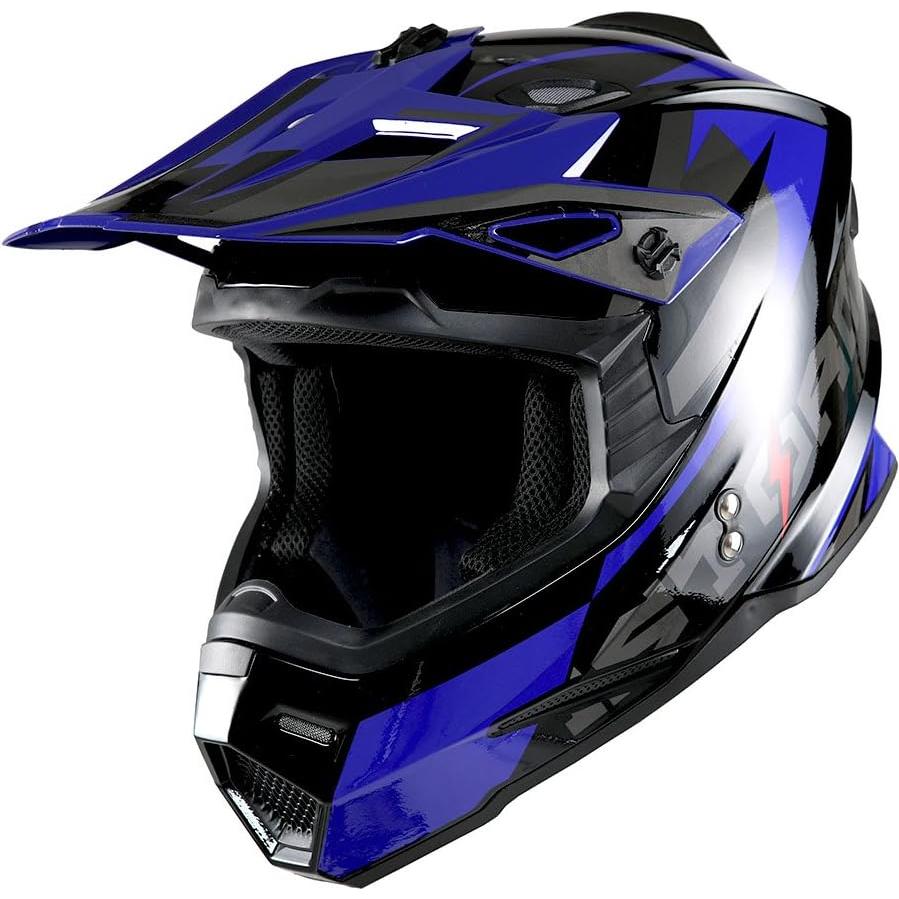 Casco de Motocross 1Storm HFYouth-Bundle Azul RACE M