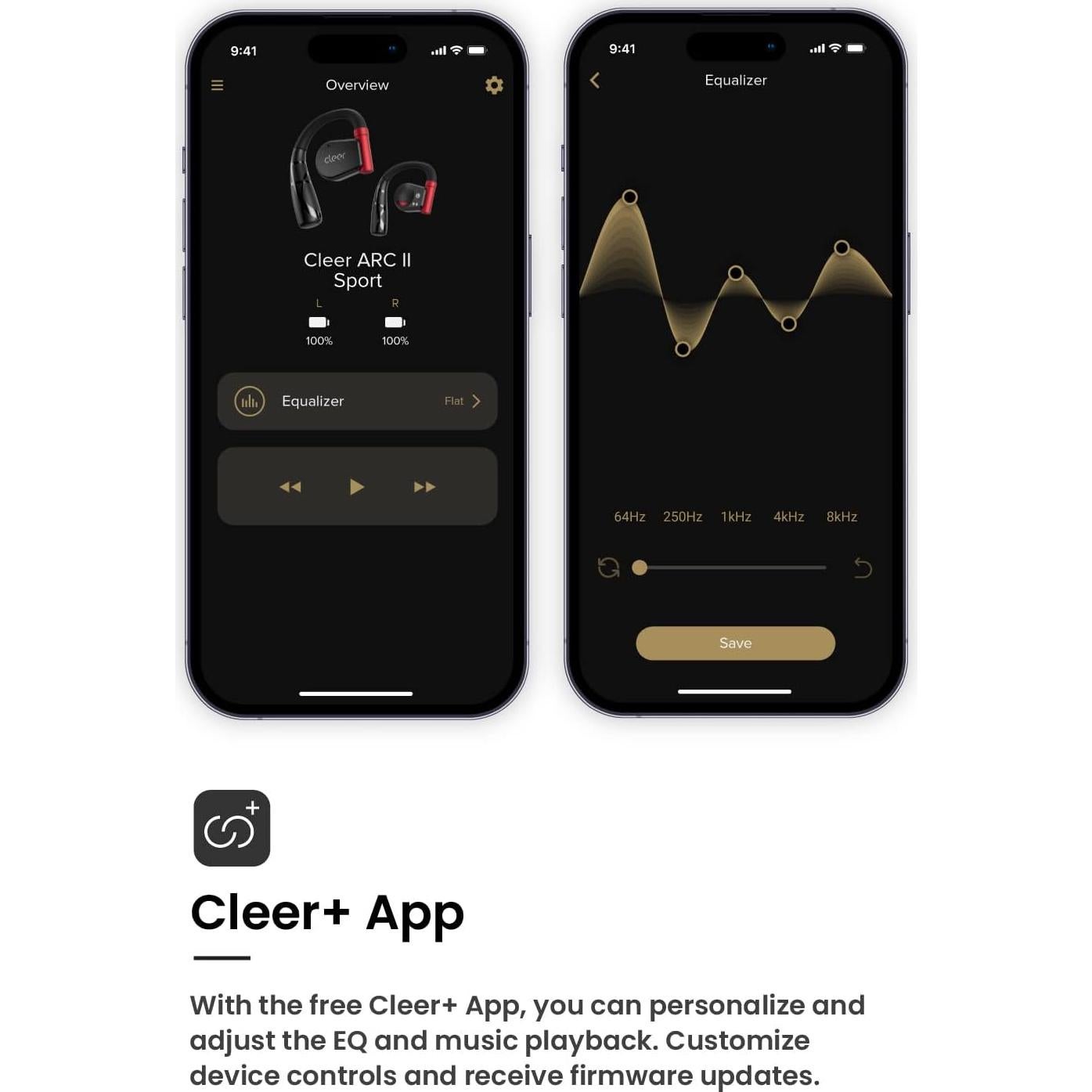 Auriculares Inalámbricos Cleer ARC II Sport Negro - 35h Batería