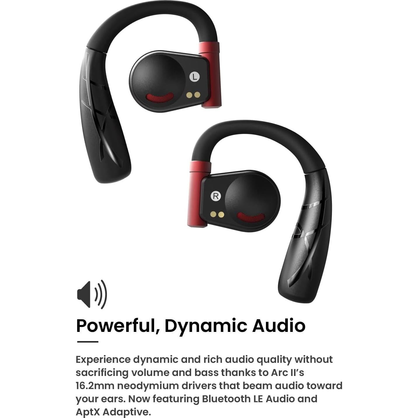 Auriculares Inalámbricos Cleer ARC II Sport Negro - 35h Batería