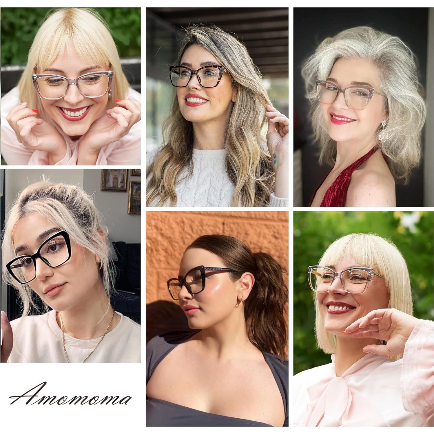 Gafas de Lectura Amomoma TR90 Ojos de Gato 1.75x