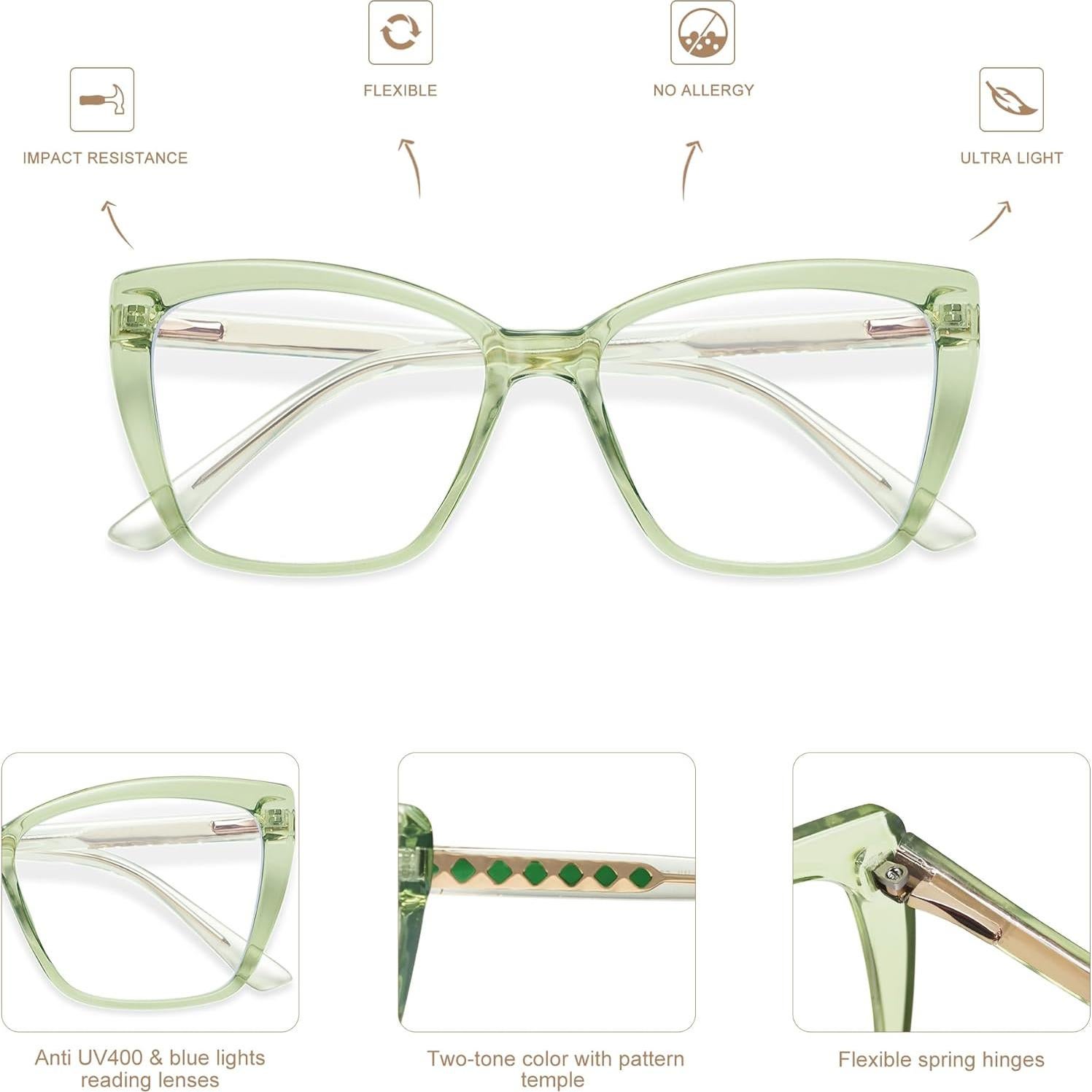 Gafas de Lectura Amomoma Anti Luz Azul Ojo de Gato AM6031