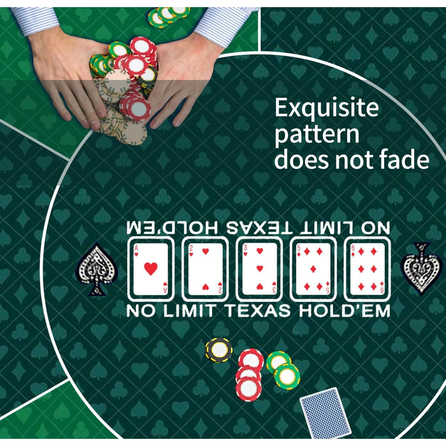 Alfombrilla de Póker Redonda LERYG 160x160 cm Antideslizante