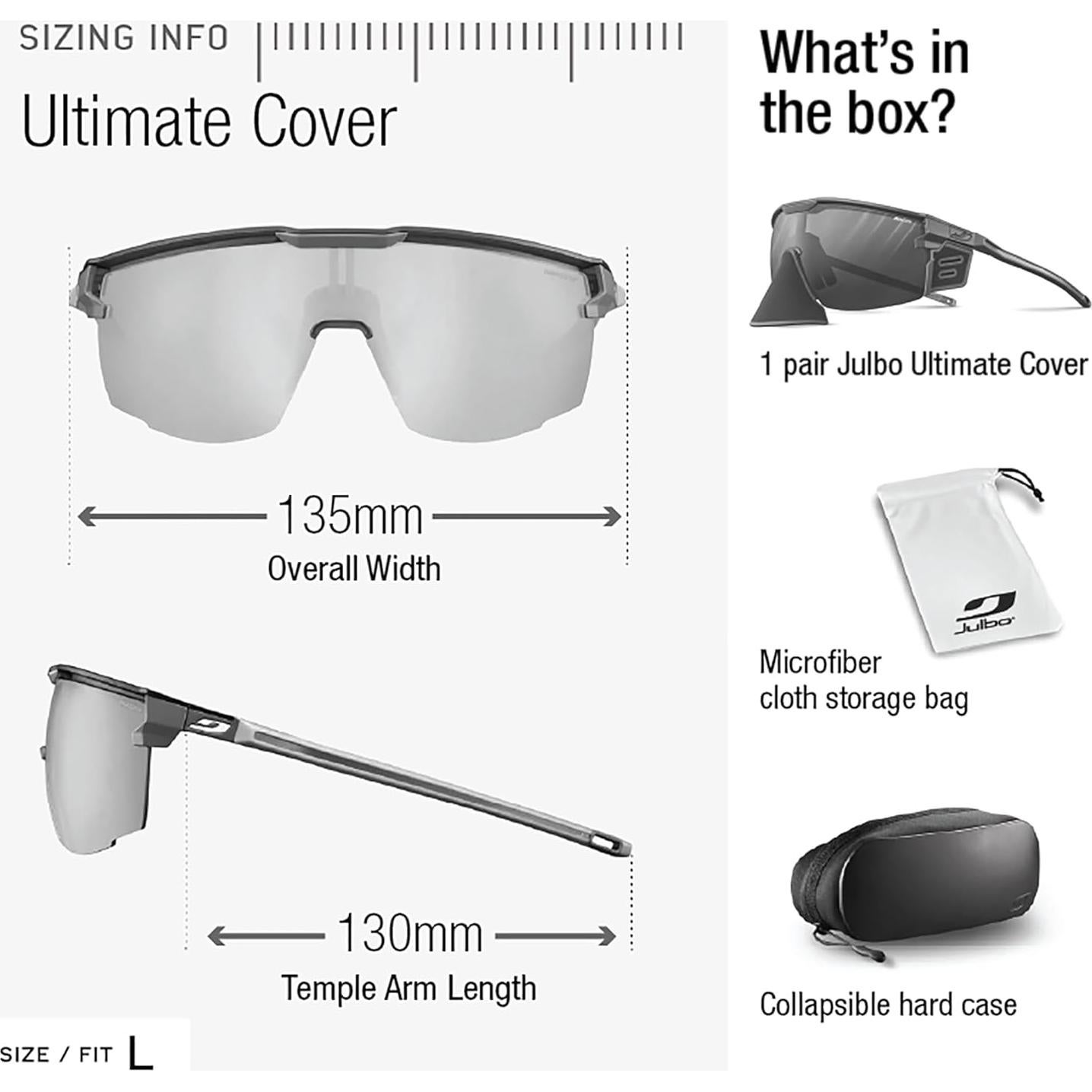 Gafas Julbo Ultimate Cover Glacier Unisex Lentes Fotocromáticos