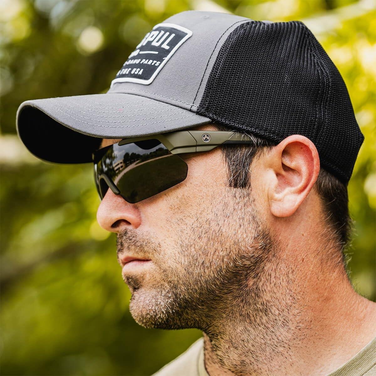 Gafas Tácticas Magpul Defiant Verde Oliva Lentes Grises