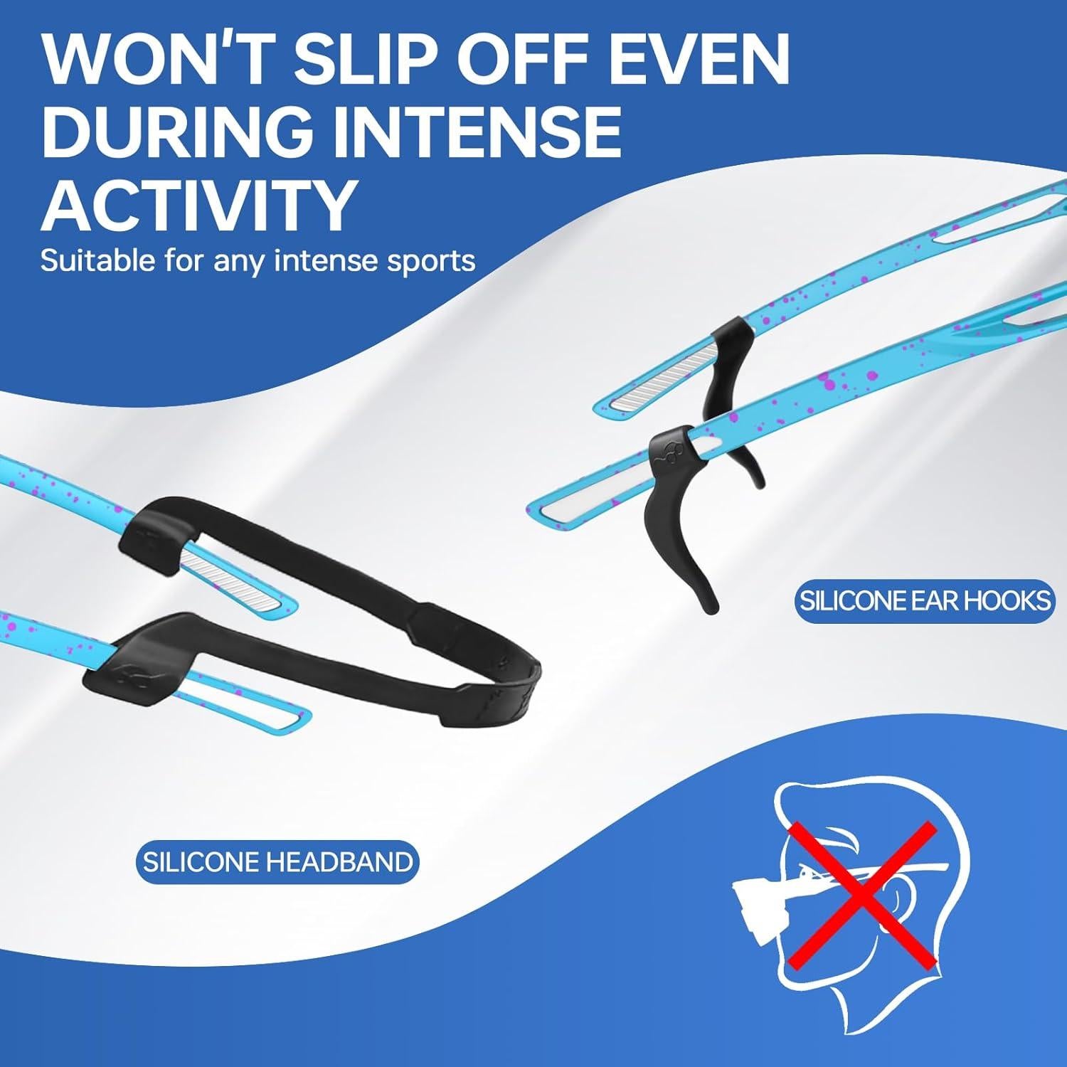 Gafas de sol deportivas AJBAY polarizadas UV400 ligeras