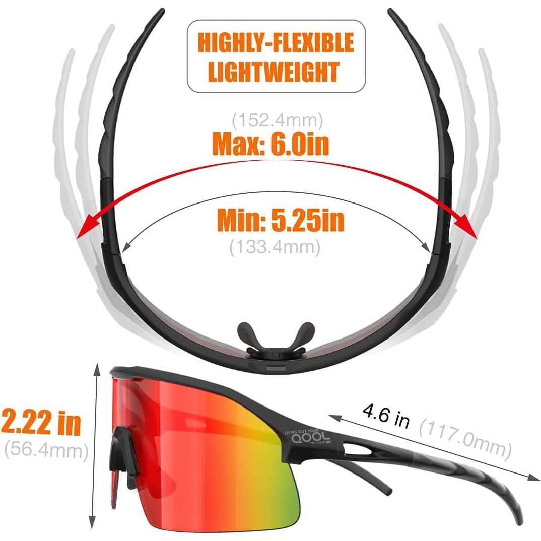 Gafas de sol polarizadas Viviendo tu tiempo qool 1188b para deportes