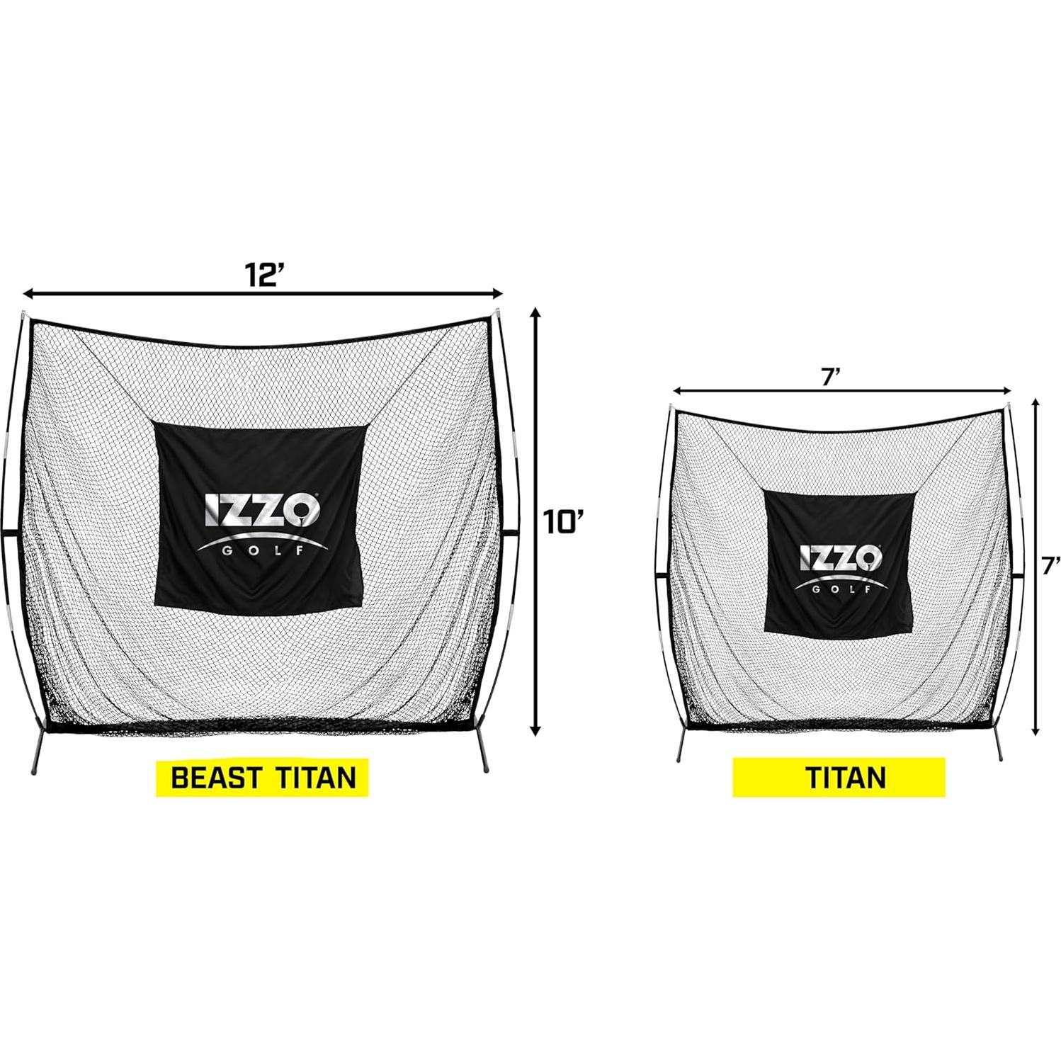 Red de Golpeo de Golf Izzo EZ-UP 2,44m Portátil