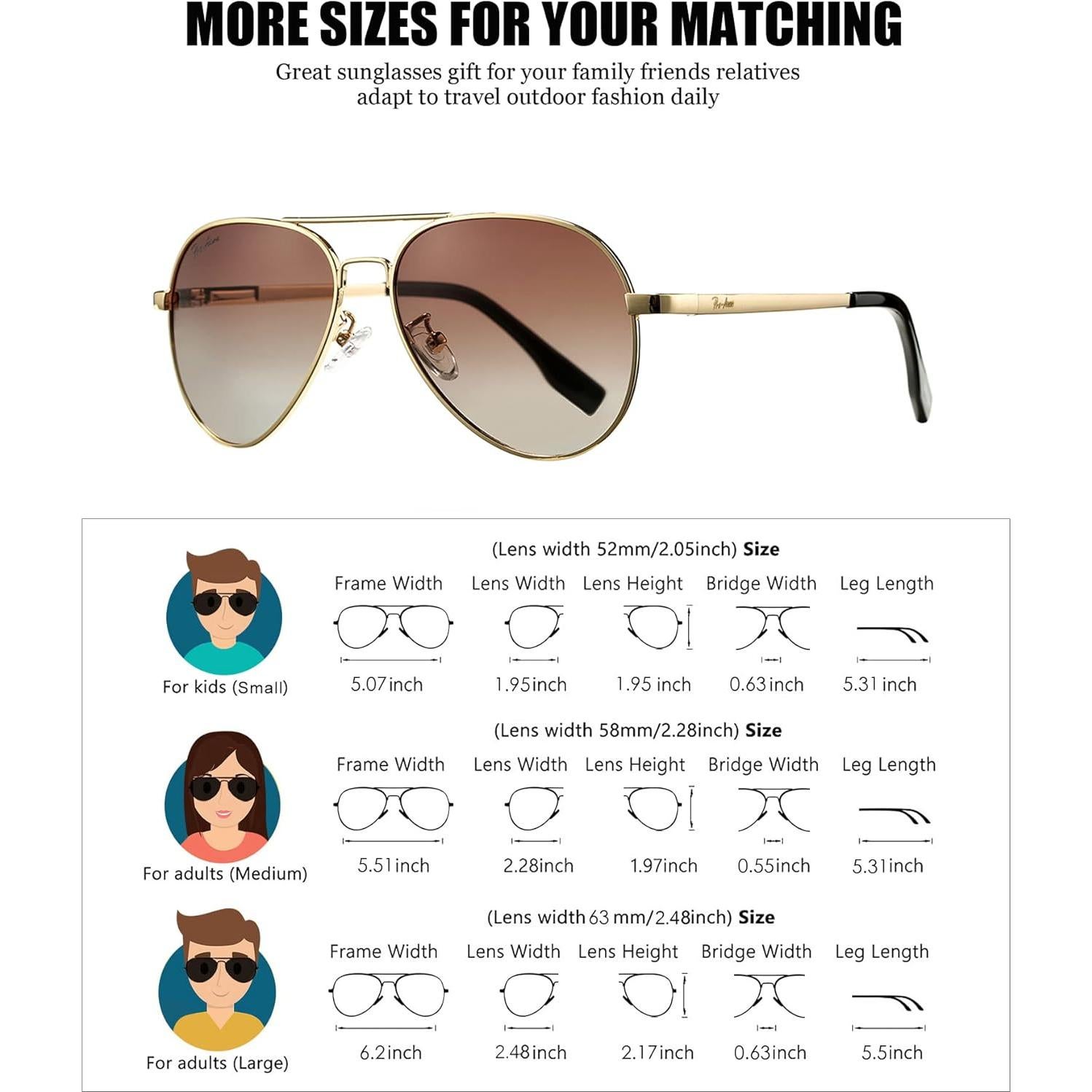 Gafas de sol aviador Pro Acme polarizadas 63mm UV protección