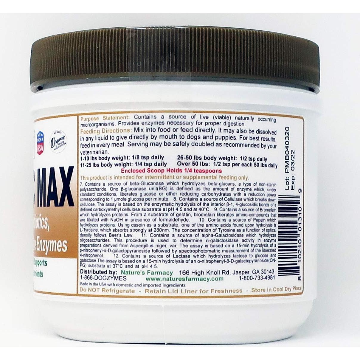 Suplemento Digestivo Probiotic Max Dogzymes 226.8g