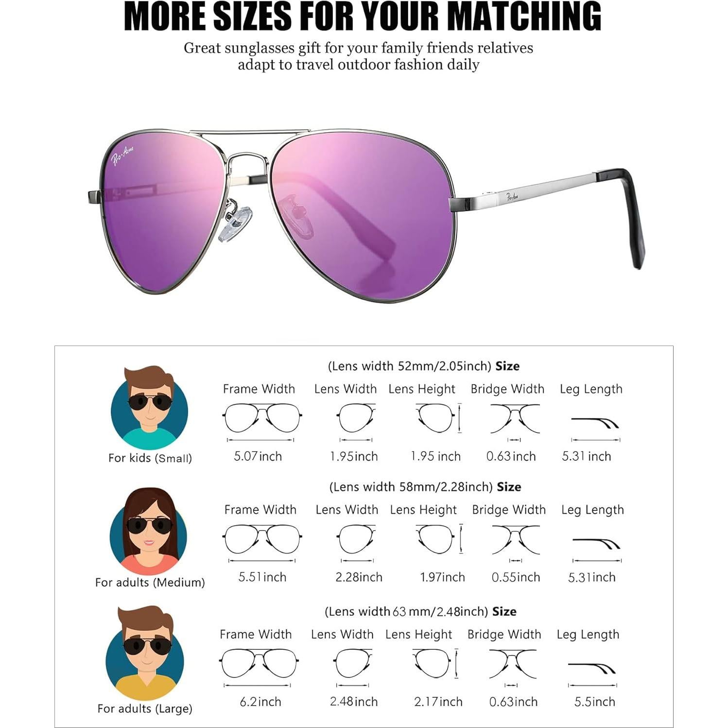 Gafas de sol aviador Pro Acme polarizadas 58mm UV 100%