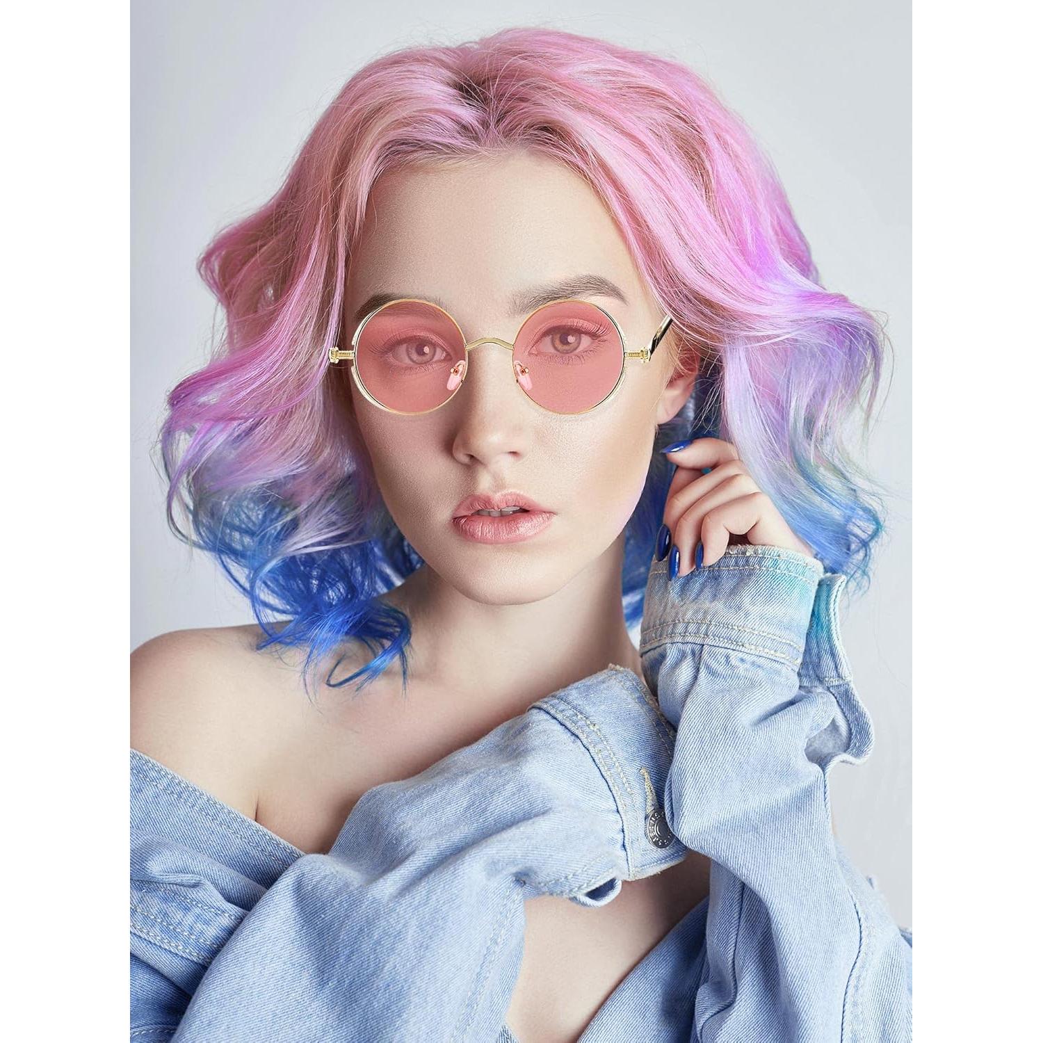 Gafas de sol retro steampunk Frienda 4 piezas unisex