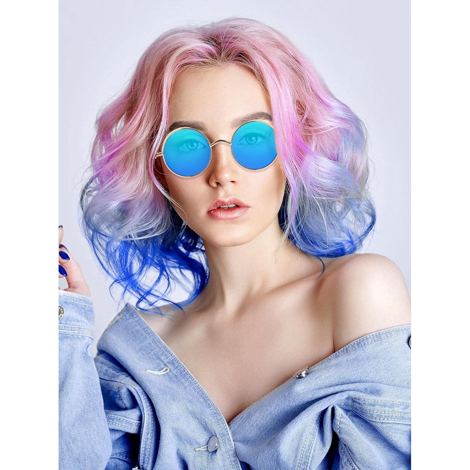 Gafas de sol retro Frienda 4 piezas estilo steampunk