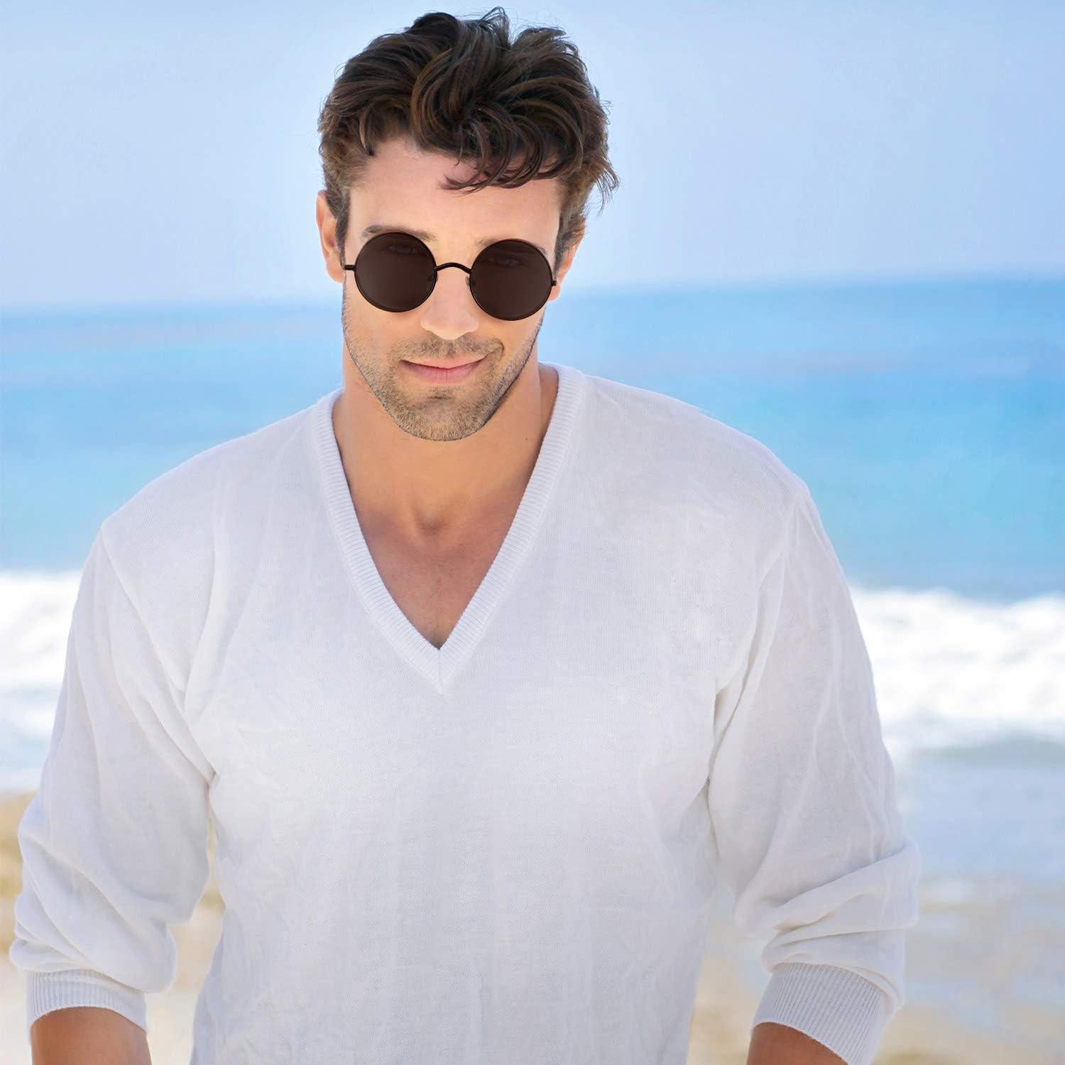 Gafas de sol retro Frienda 4 piezas estilo steampunk