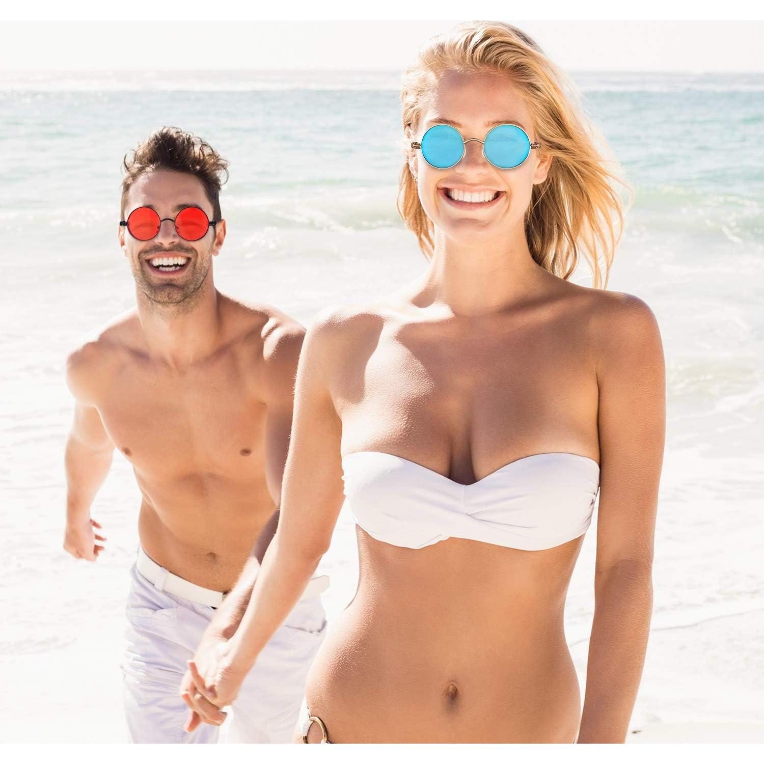 Gafas de sol retro Frienda 4 piezas estilo steampunk