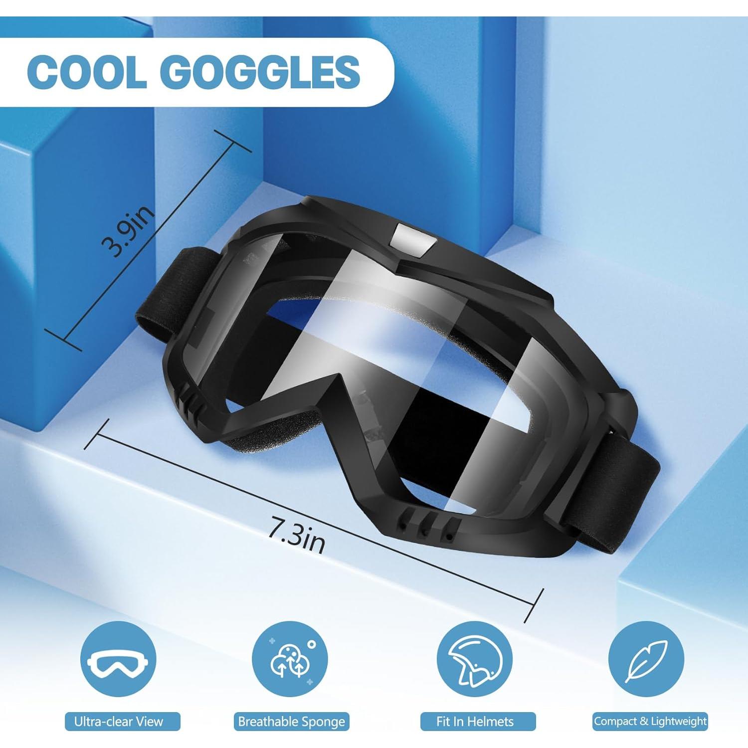 Gafas de Motocross Lievermo Transparentes para Adultos