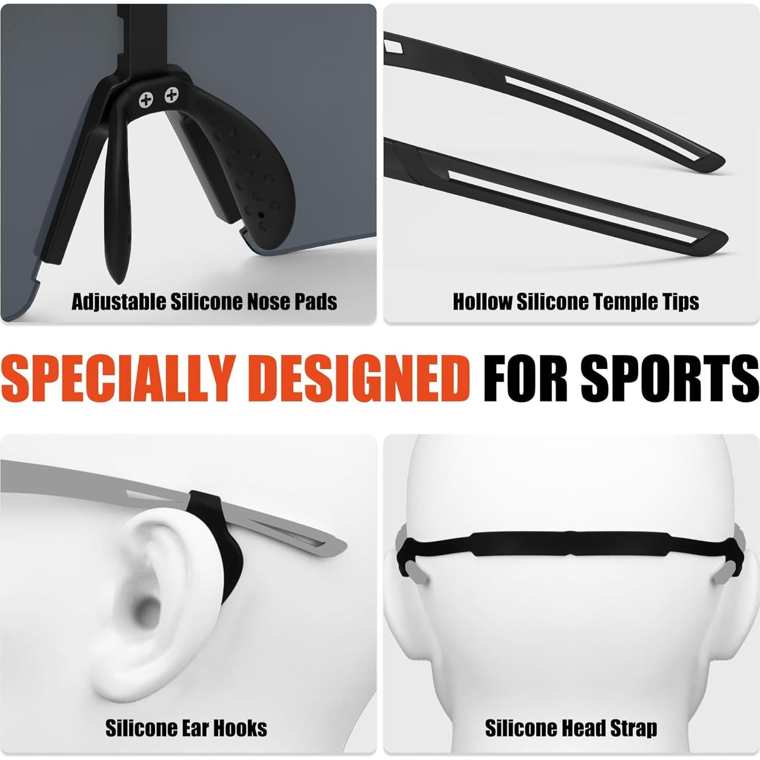 Gafas de Ciclismo X-TIGER con 5 Lentes Intercambiables