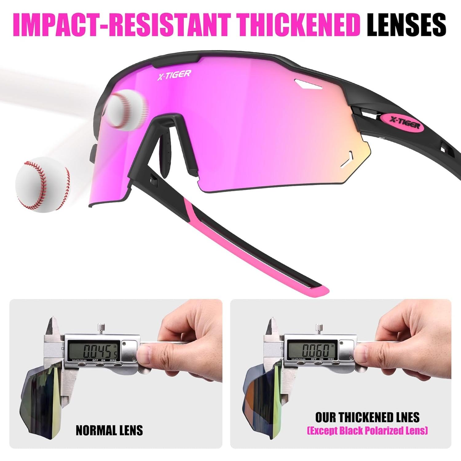 Gafas de Ciclismo X-TIGER con 5 Lentes Intercambiables