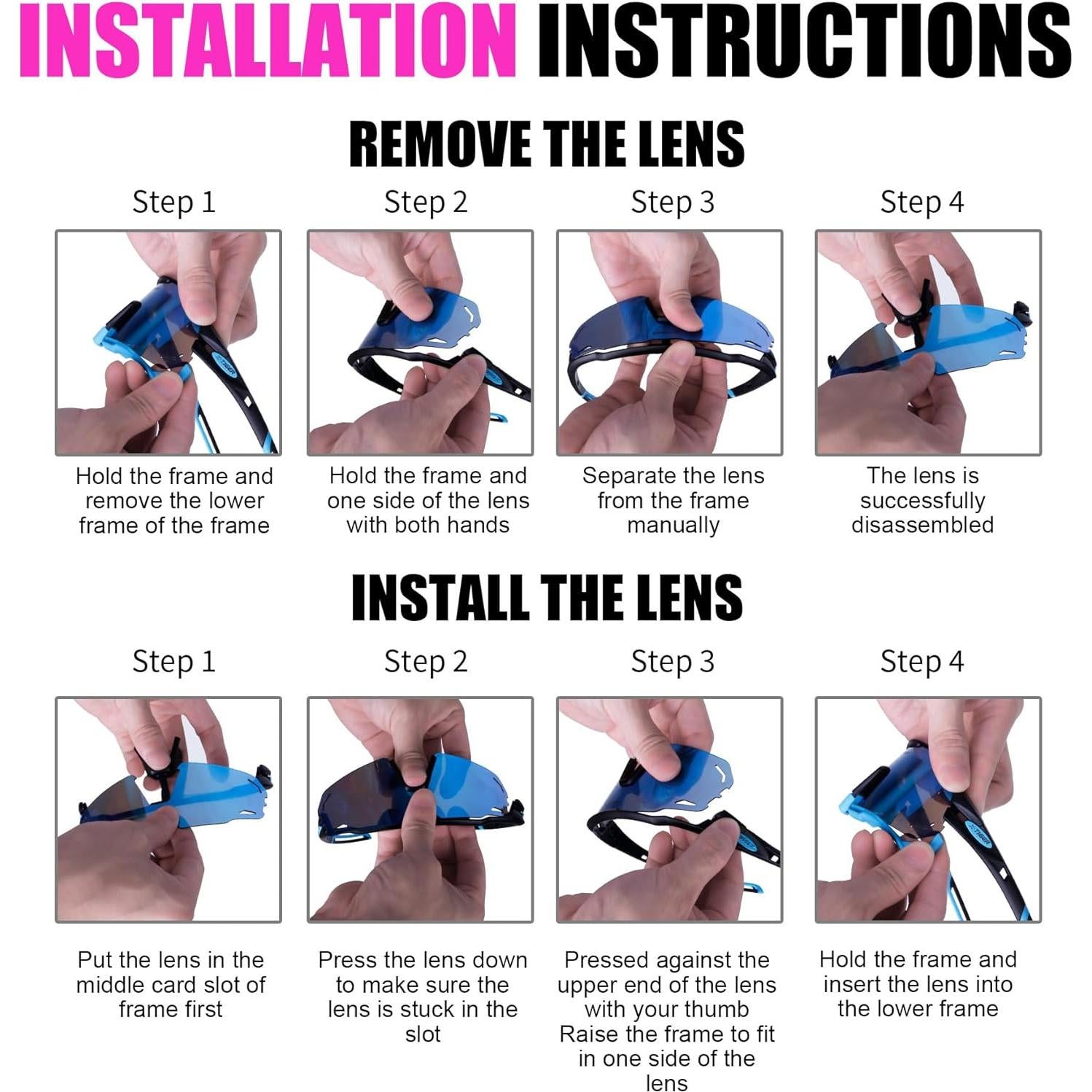 Gafas de Ciclismo X-TIGER con 5 Lentes Intercambiables