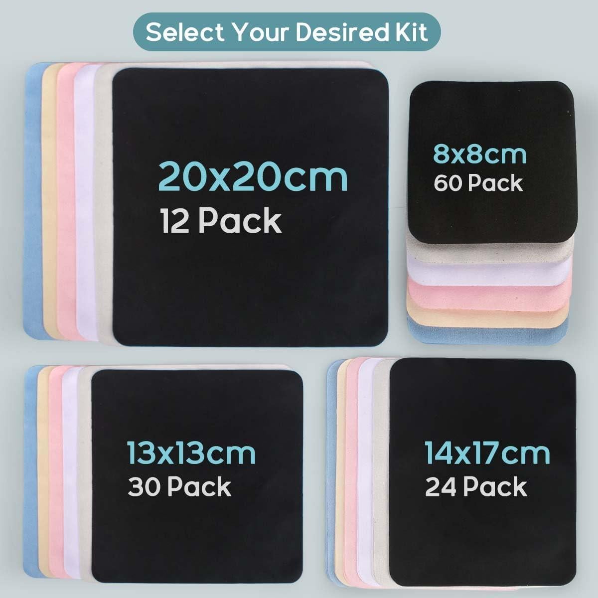 Paquete de 24 Paños de Microfibra CONLI 17x14cm Suave