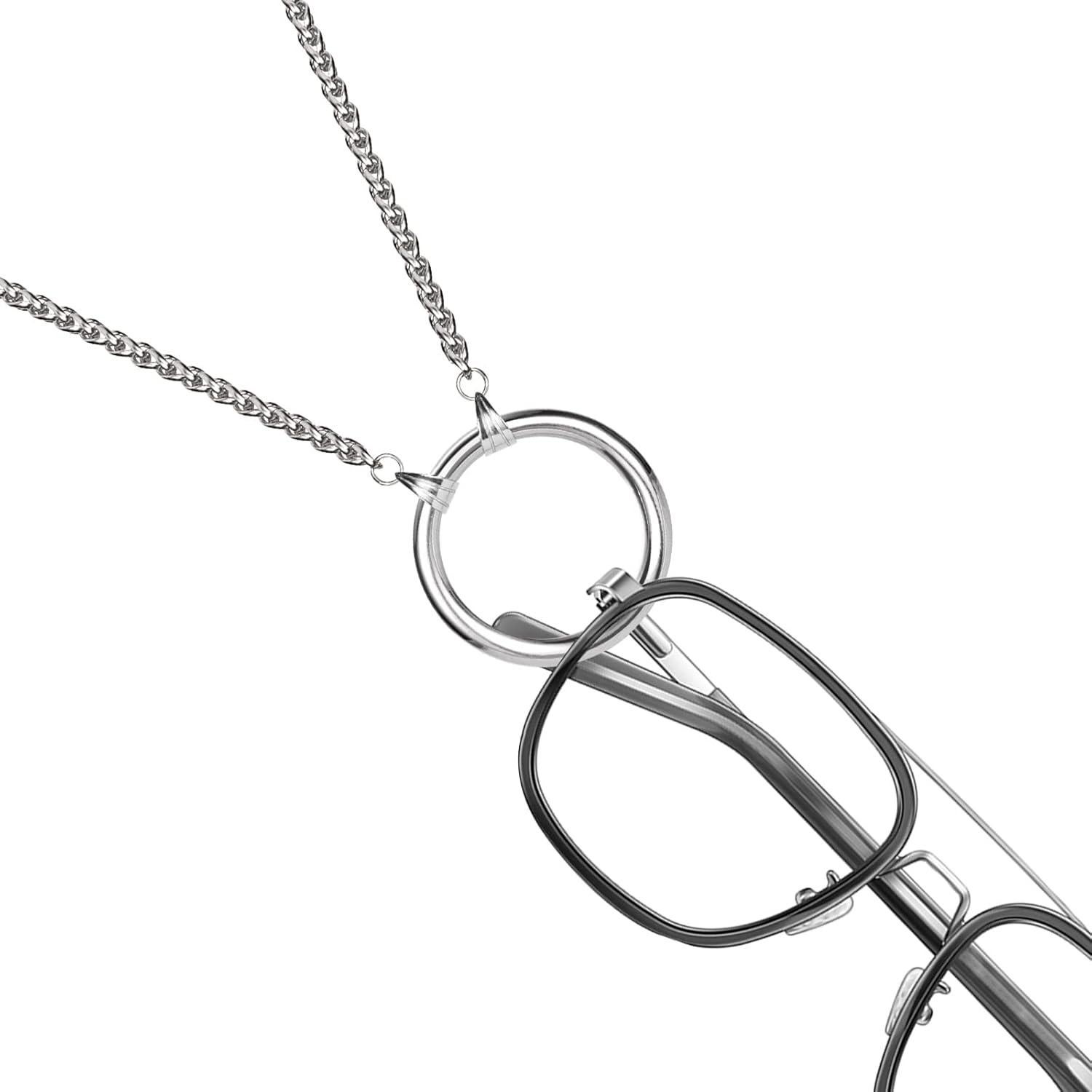 Collar de Gafas Acero Inoxidable 70cm Cadena de Espiga