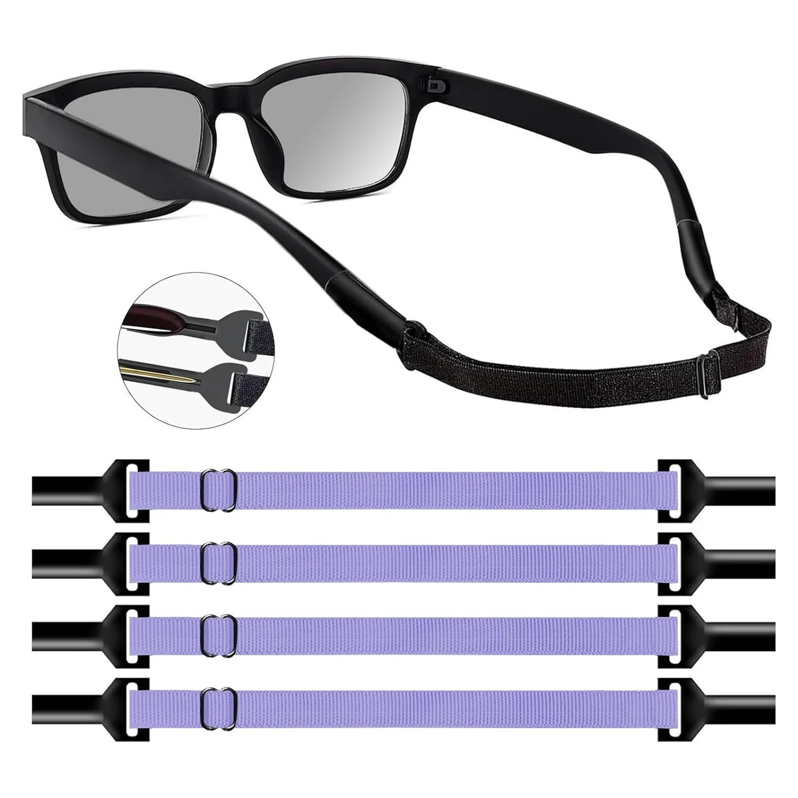 Correa Ajustable para Gafas KECHIO 4 Piezas Color Púrpura