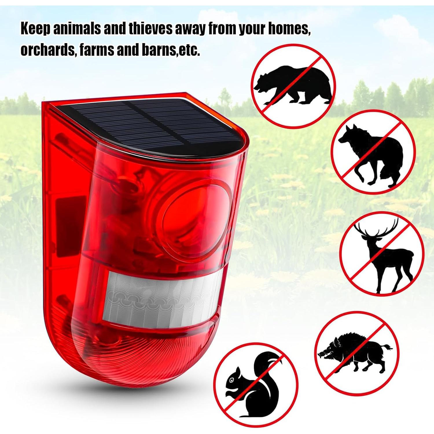 Alarma Solar Qualirey con Sensor de Movimiento 129dB - 6 Piezas