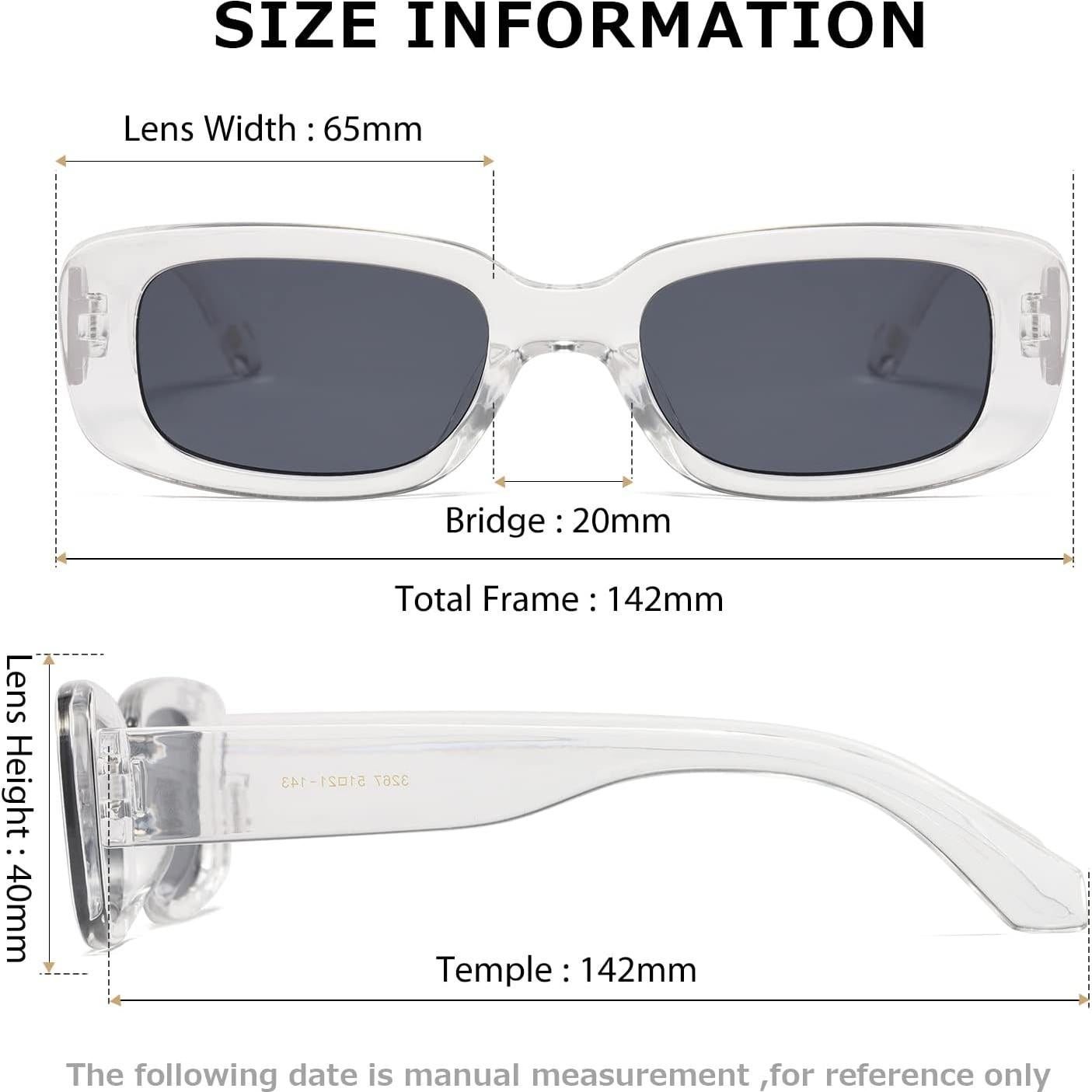 Gafas de sol KIMORN rectangulares UV400 para hombres y mujeres