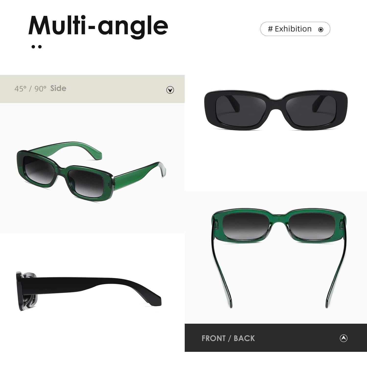 Gafas de sol KIMORN rectangulares UV400 para hombres y mujeres