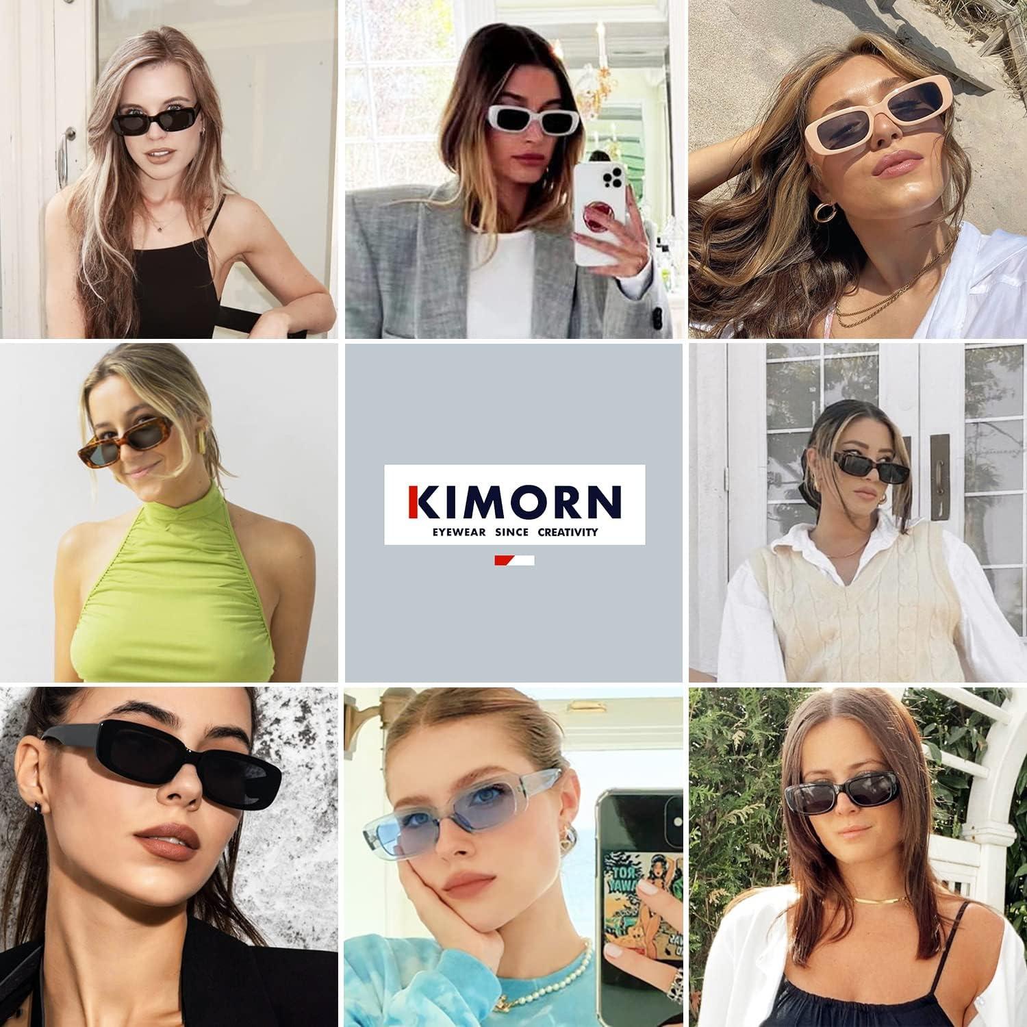 Gafas de sol KIMORN rectangulares UV400 para hombres y mujeres