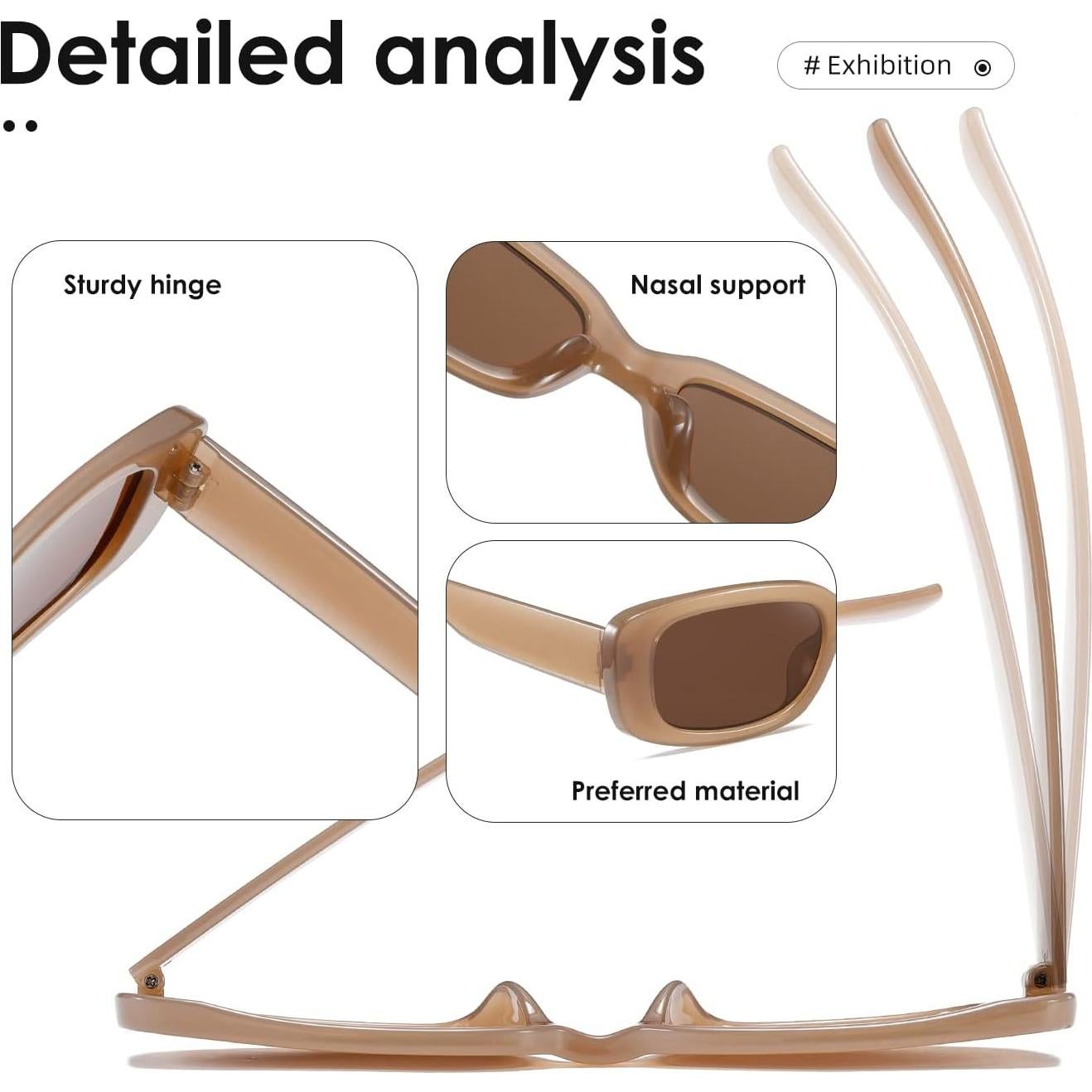 Gafas de sol KIMORN rectangulares UV400 para hombres y mujeres