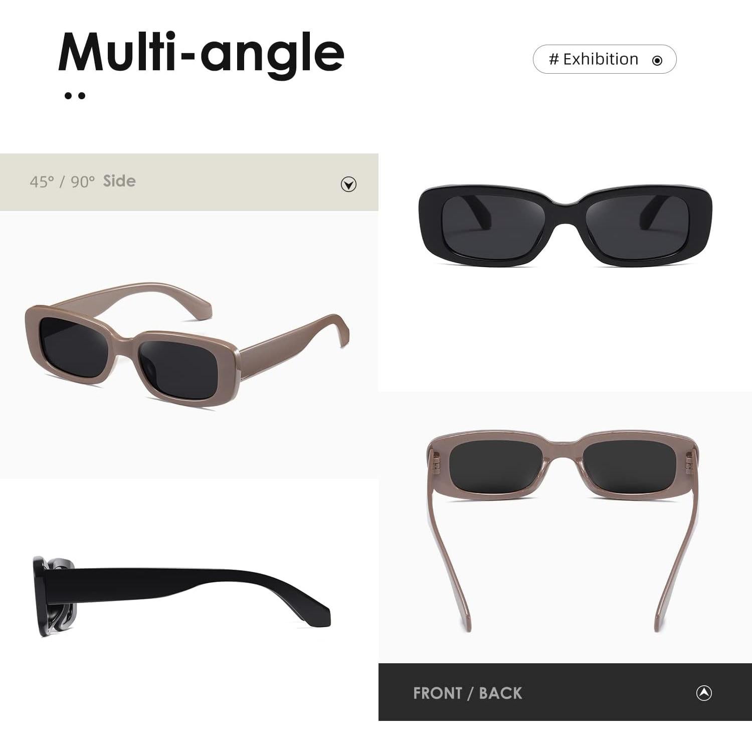 Gafas de sol KIMORN rectangulares UV400 para hombres y mujeres