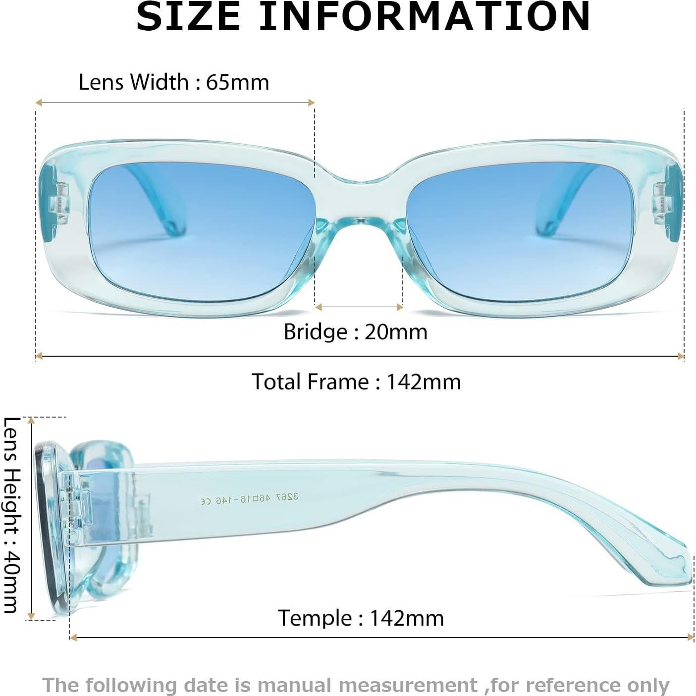 Gafas de sol KIMORN rectangulares UV400 para hombres y mujeres