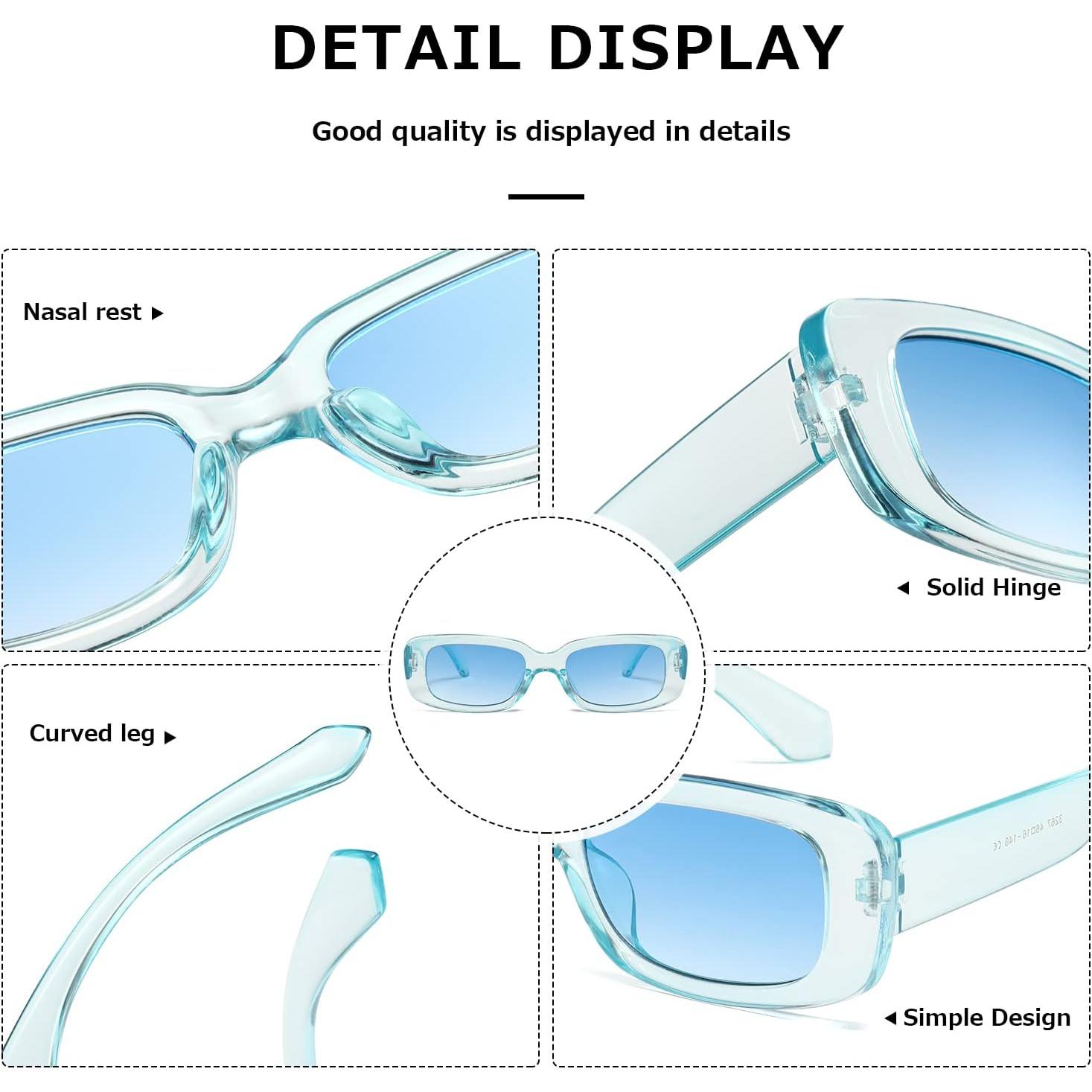 Gafas de sol KIMORN rectangulares UV400 para hombres y mujeres