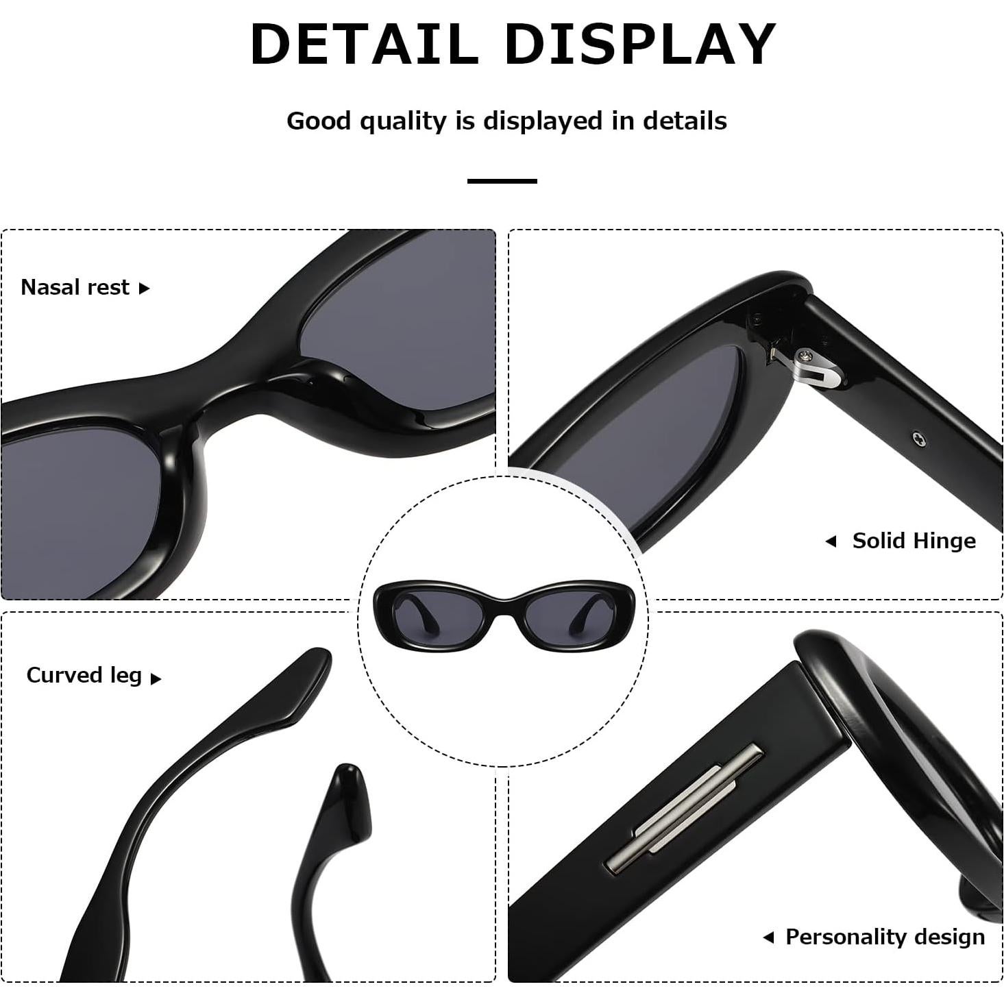 Gafas de sol KIMORN rectangulares UV400 para hombres y mujeres