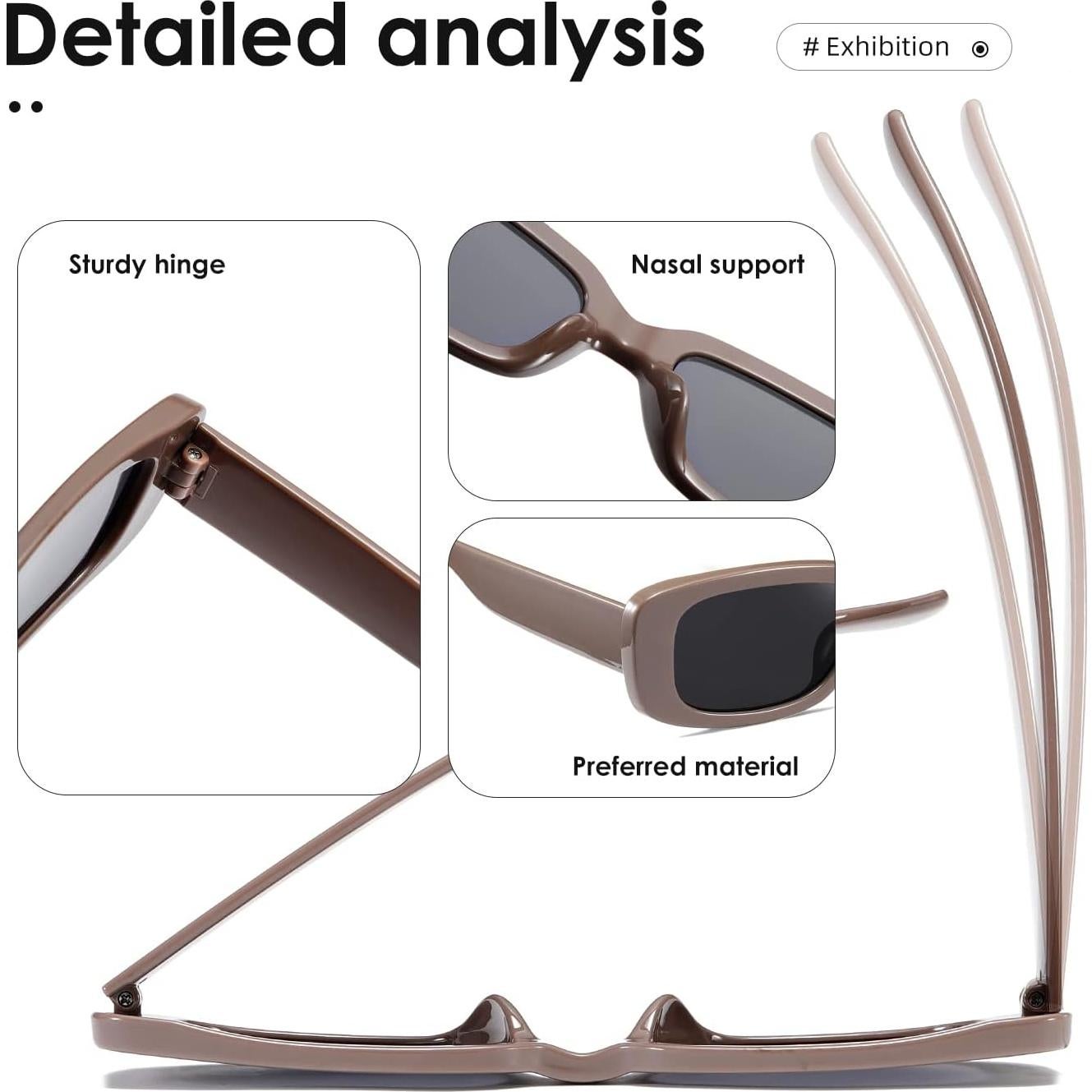 Gafas de sol KIMORN rectangulares UV400 para hombres y mujeres