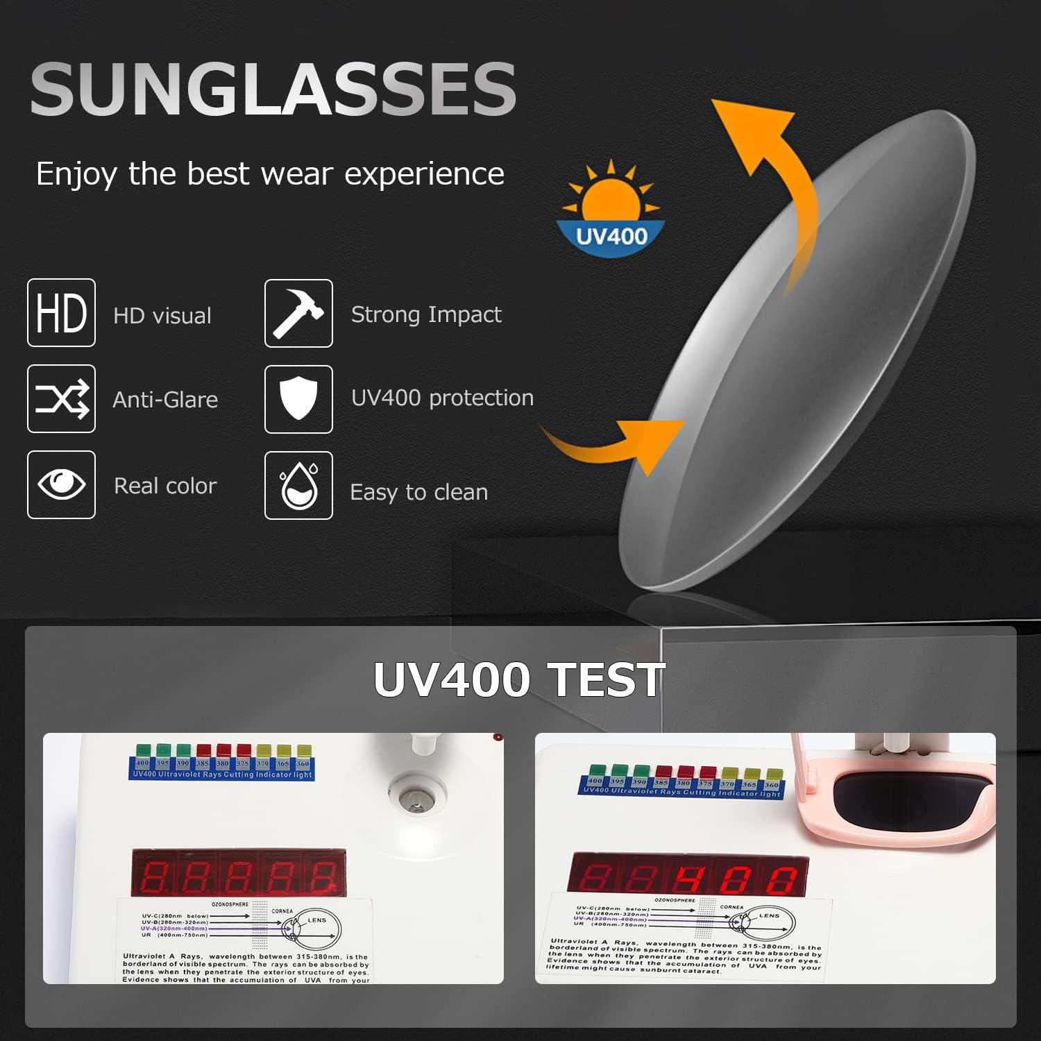 Gafas de sol KIMORN rectangulares UV400 moda retro